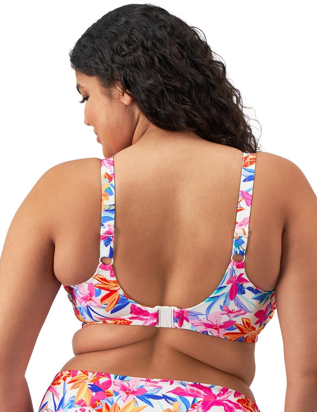Elomi Savaneta Balcony Bikini Top Underwired Supportive Plus Size Swimwear 80130 - Picture 8 of 11