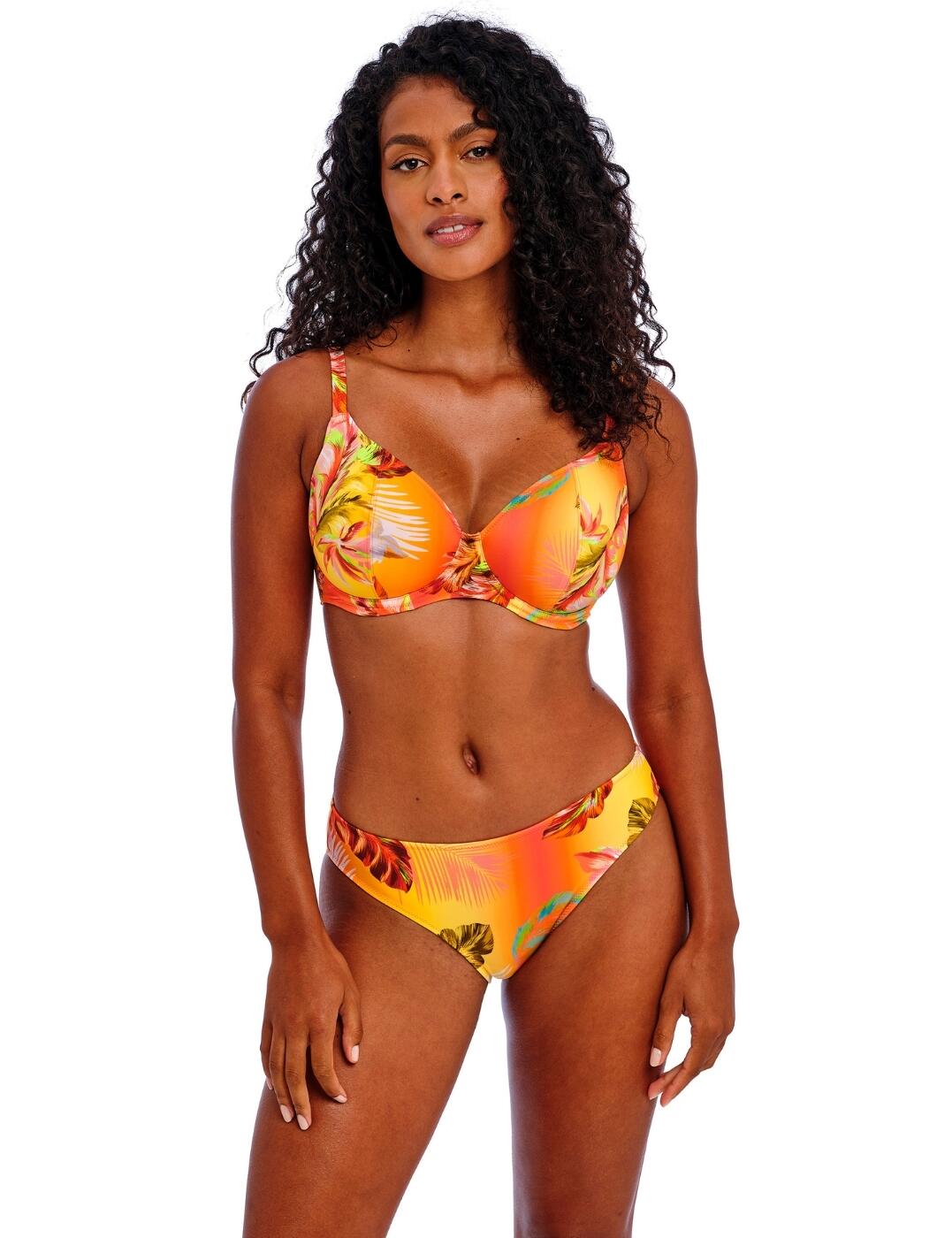 Freya Miami Sunset Bikini Top Plunge Non-Padded Underwired Womens Swim 204902 - Picture 11 of 13