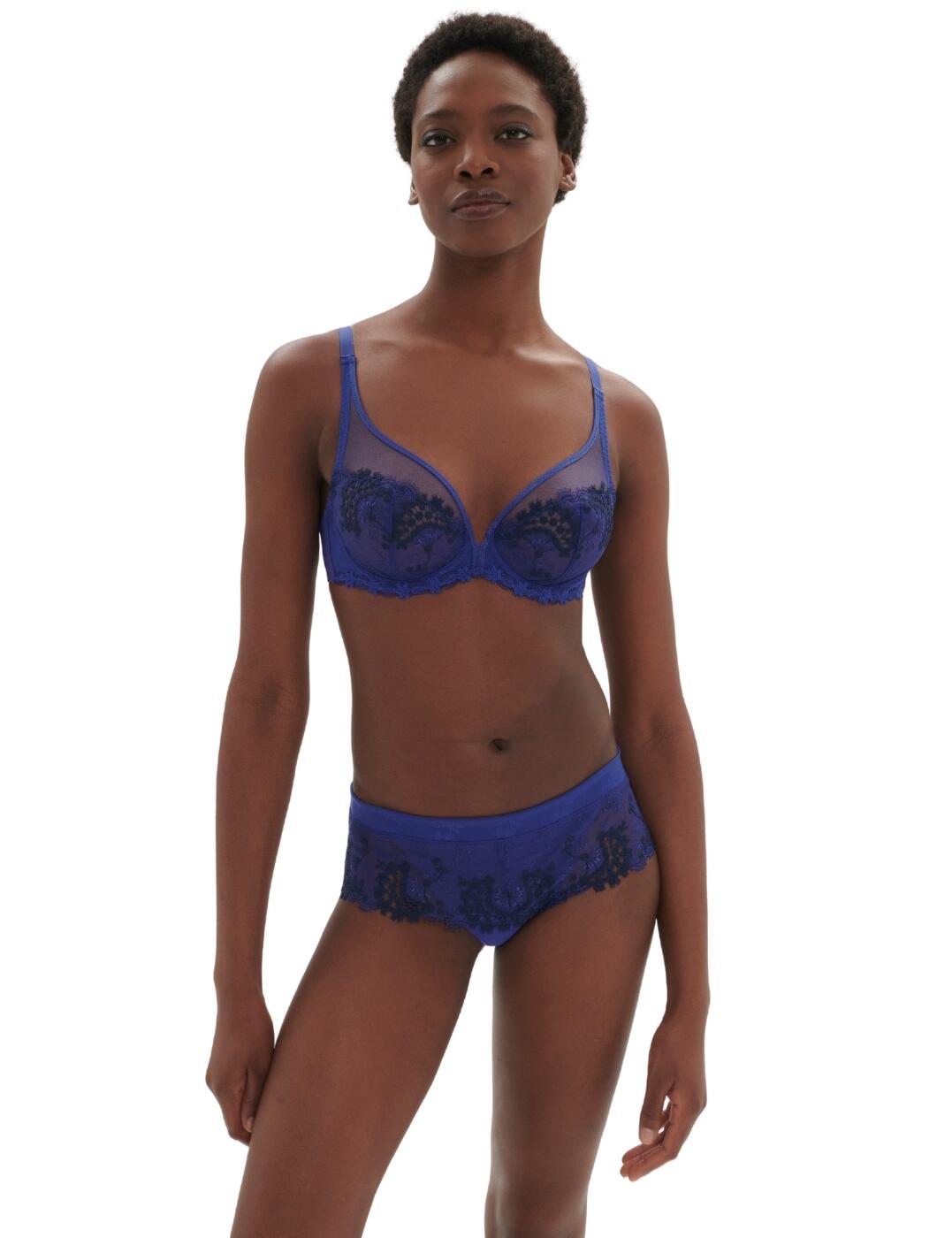 Simone Perele Wish Shorty Brief Low Rise Lacy Womens Luxury Knickers 12B630 - Picture 14 of 33