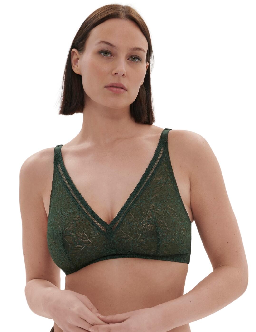 38E Simone Perele Comete Bra Structured Wireless Lacy Luxury Lingerie 12S210