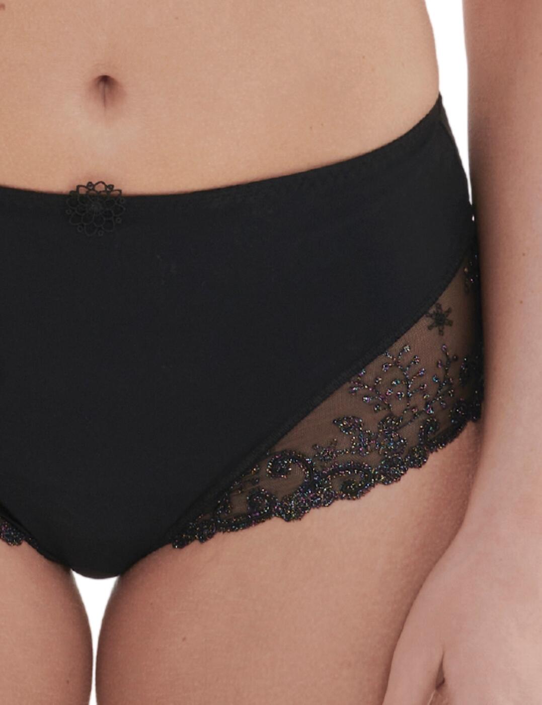 Simone Perele Delice Brief High Waisted Embroidered Luxury Knickers 12X770 - Picture 11 of 38