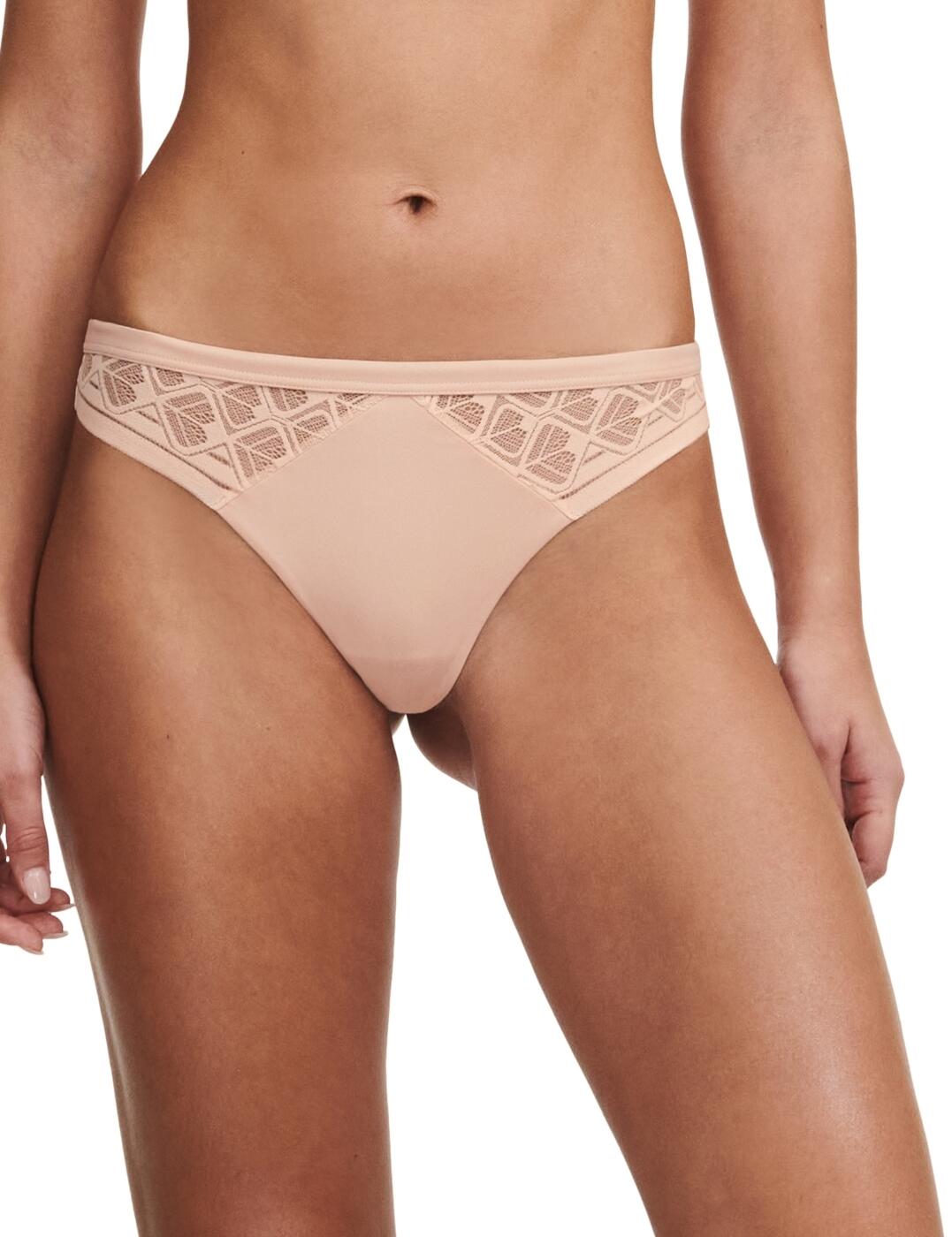 Chantelle Ace Brief Tanga Low Rise Womens Lace Luxury Soft Knickers C911G0 - Picture 5 of 11