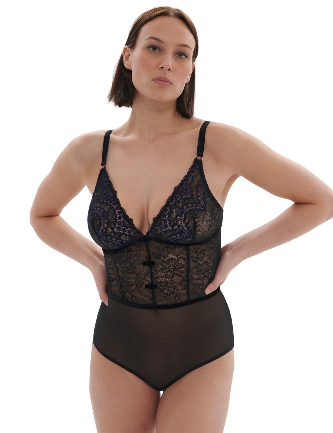 Simone Perele Scenario Bodysuit Body Lace Full Brief Luxury Lingerie 1E3510 - Picture 33 of 36