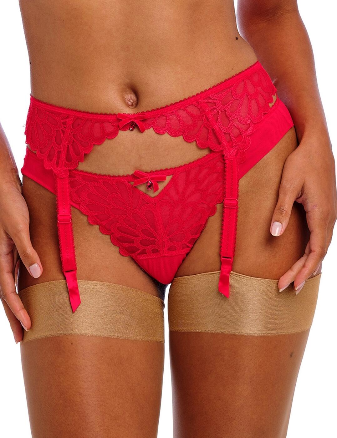 Freya Loveland Suspender Belt Adjustable Sexy Women's Embroidery Lingerie 401091