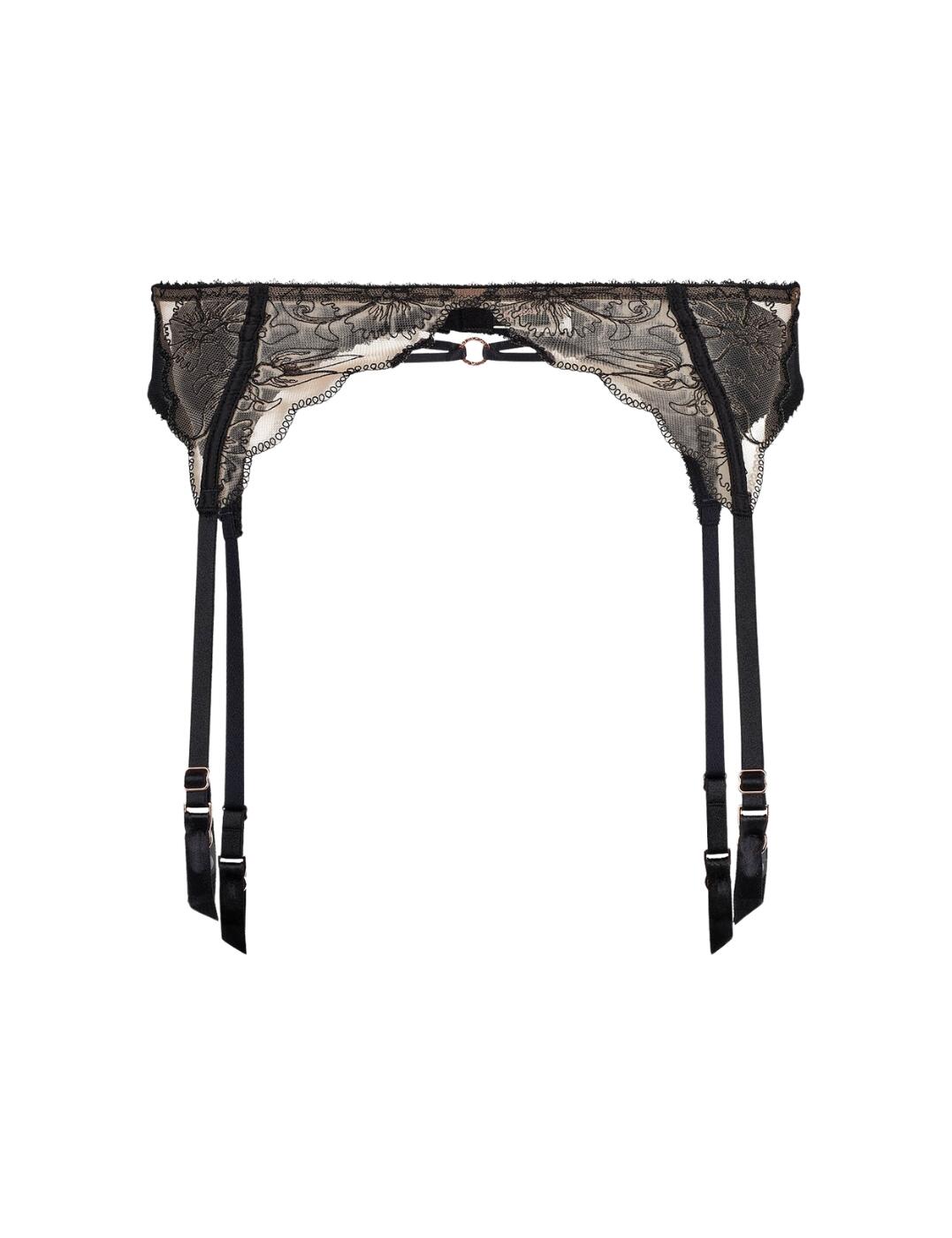Gossard VIP Fleur De Nuit Suspender Womens Embroidered Sexy Lingerie 21902 - Picture 13 of 27
