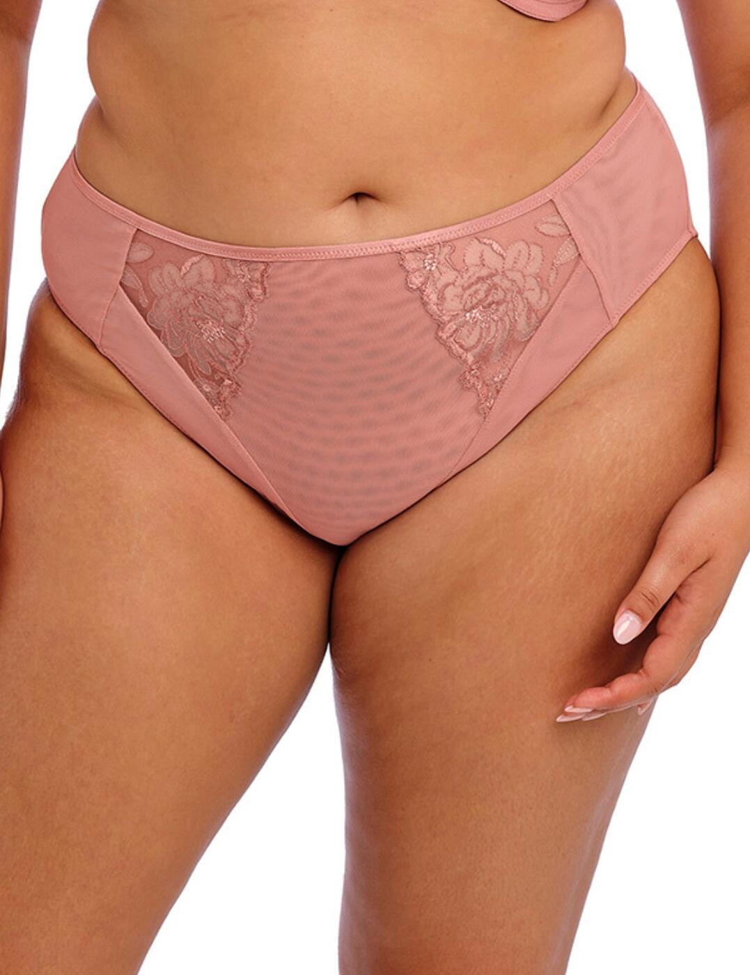 Elomi Teagan Brief High Leg High Rise Womens Full Figure Knicker Lingerie 302653