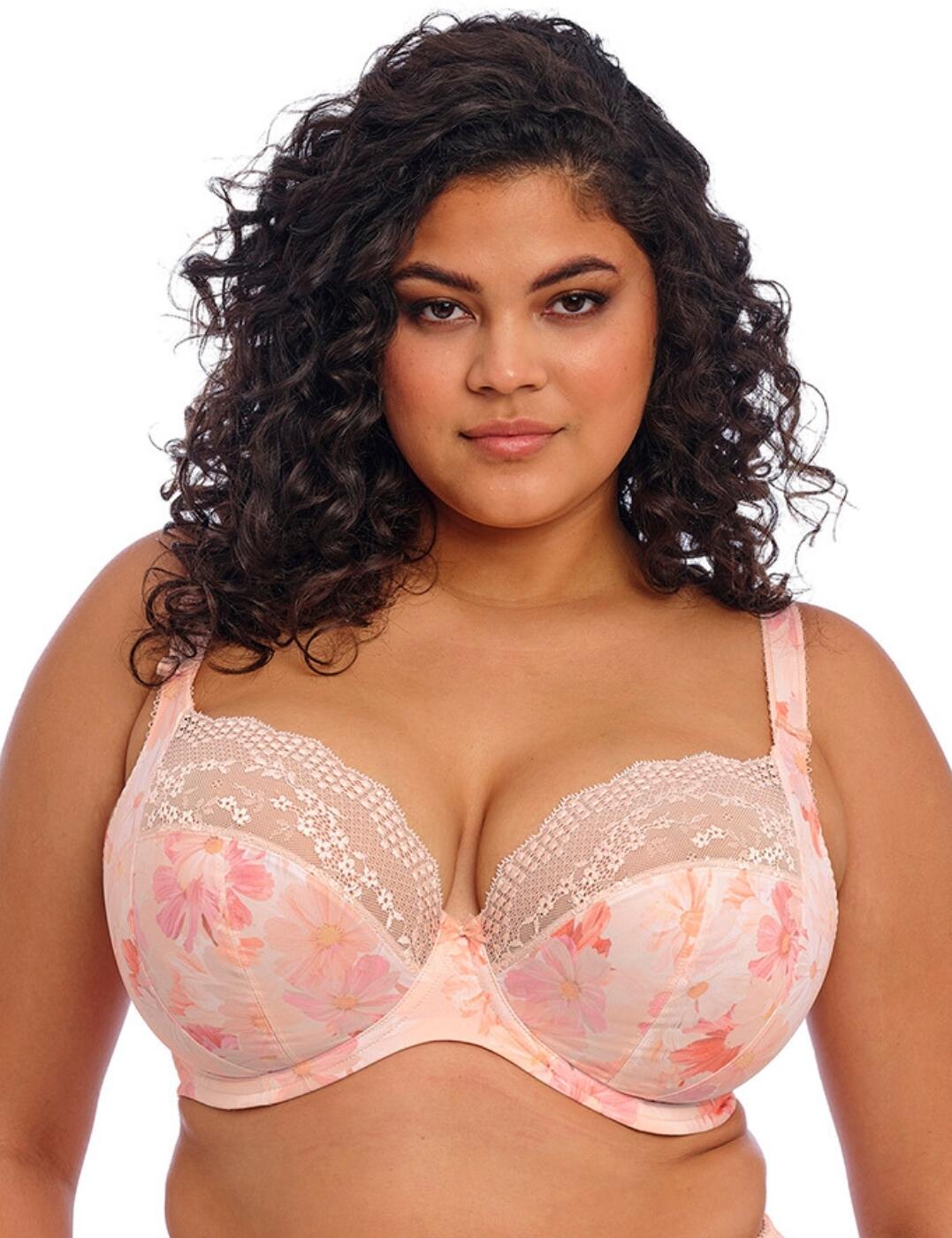 Elomi Lucie Bra Plunge Underwired Non Padded Comfortable Womens Lingerie 4490