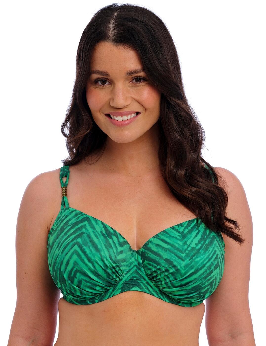 Fantasie Punta Mita Underwired Gathered Full Cup Bikini Top Swimwear 505501