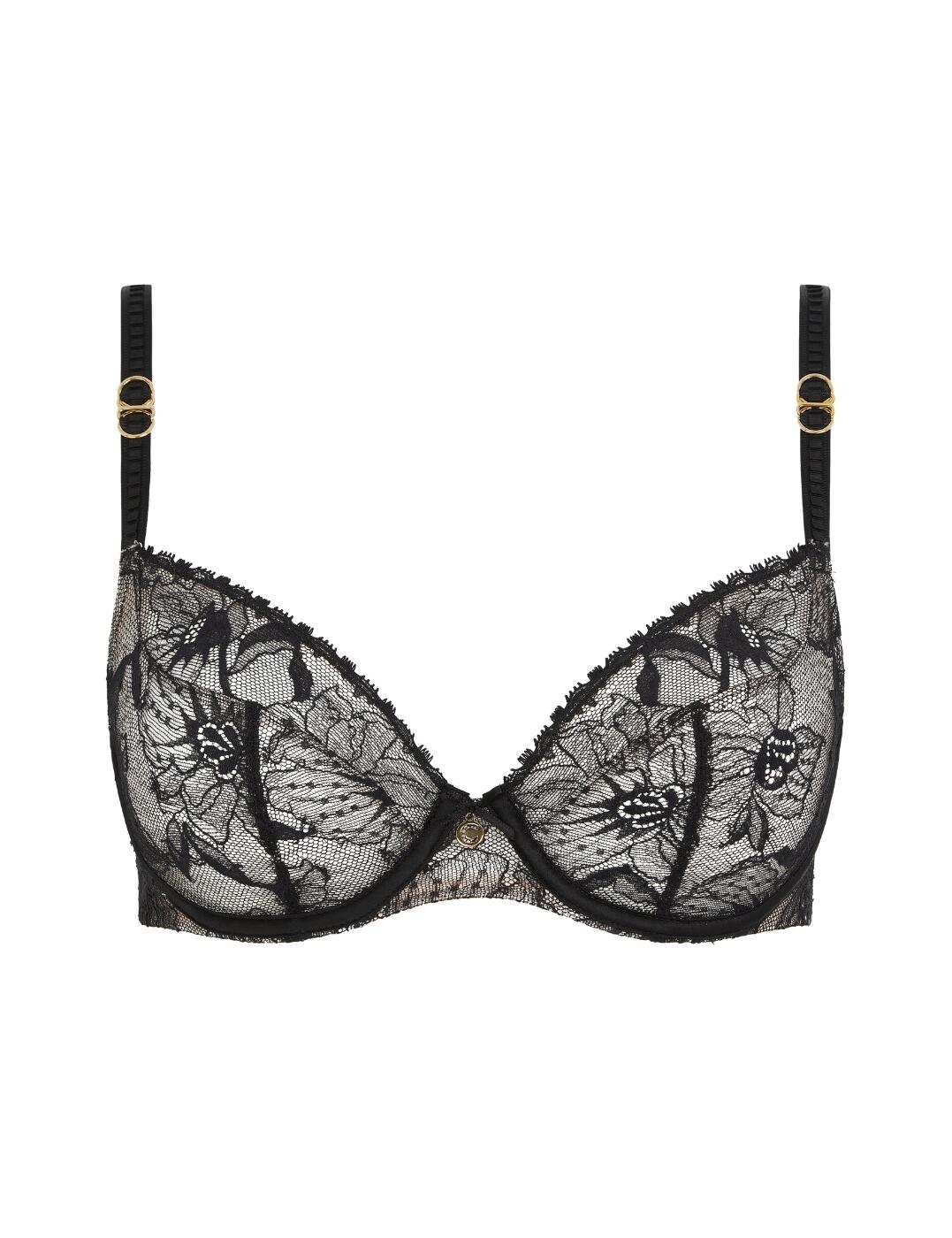 C21U10 Chantelle Orchids Covering Bra - Picture 7 of 9