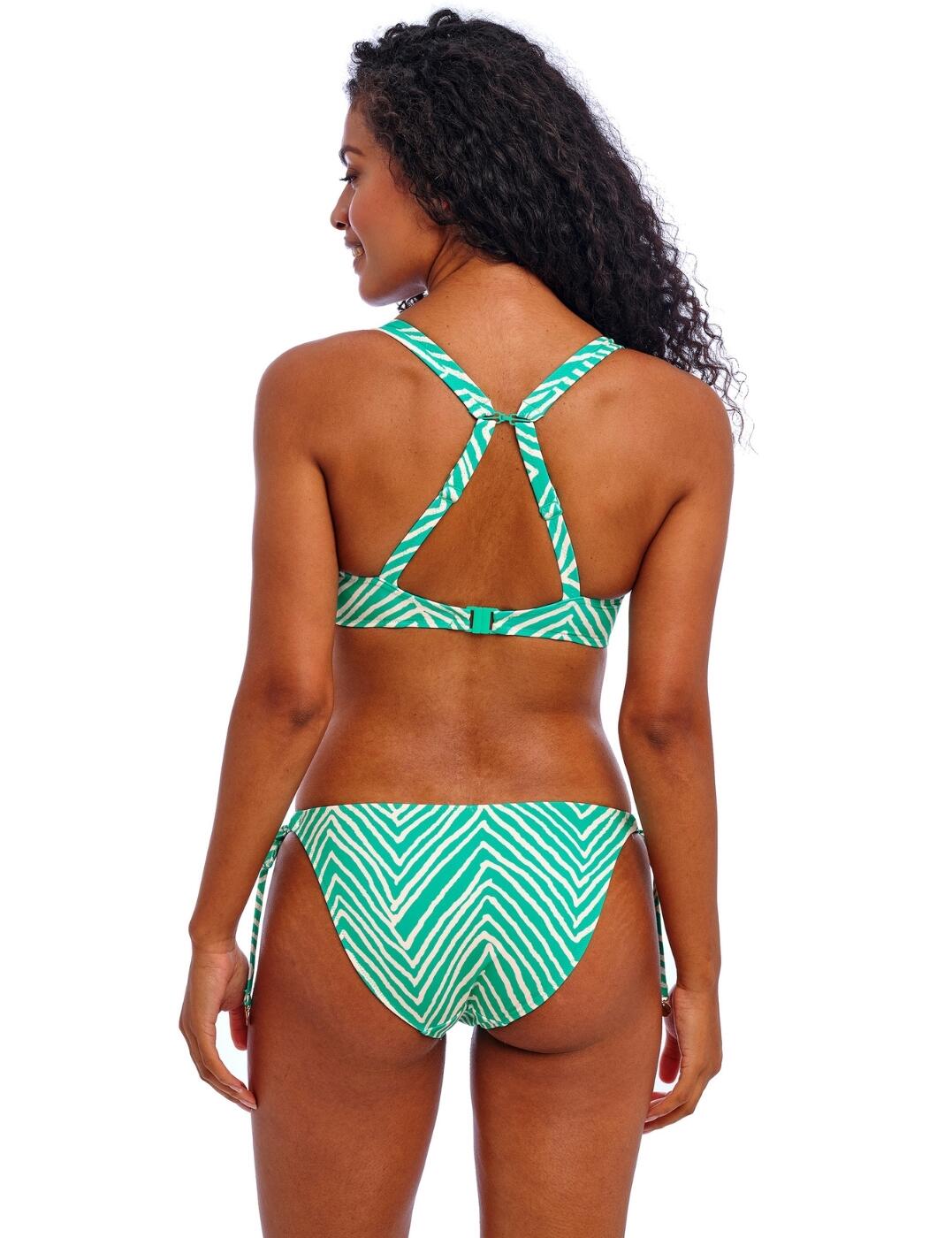 Top de bikini Freya Fiji Falls de ápice alto con aros para mujer traje de baño 206813 - Imagen 17 de 17