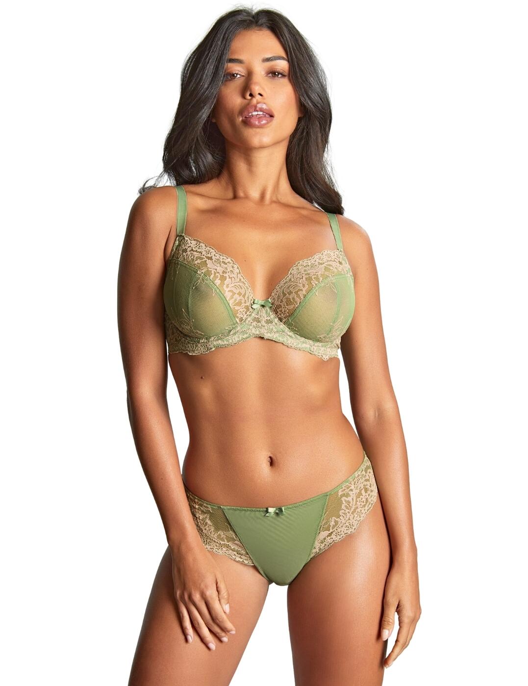 Panache Ana Brief Brazilian Mid Rise Stretch Sheer Lace Womens Knickers 9392 - Picture 31 of 49