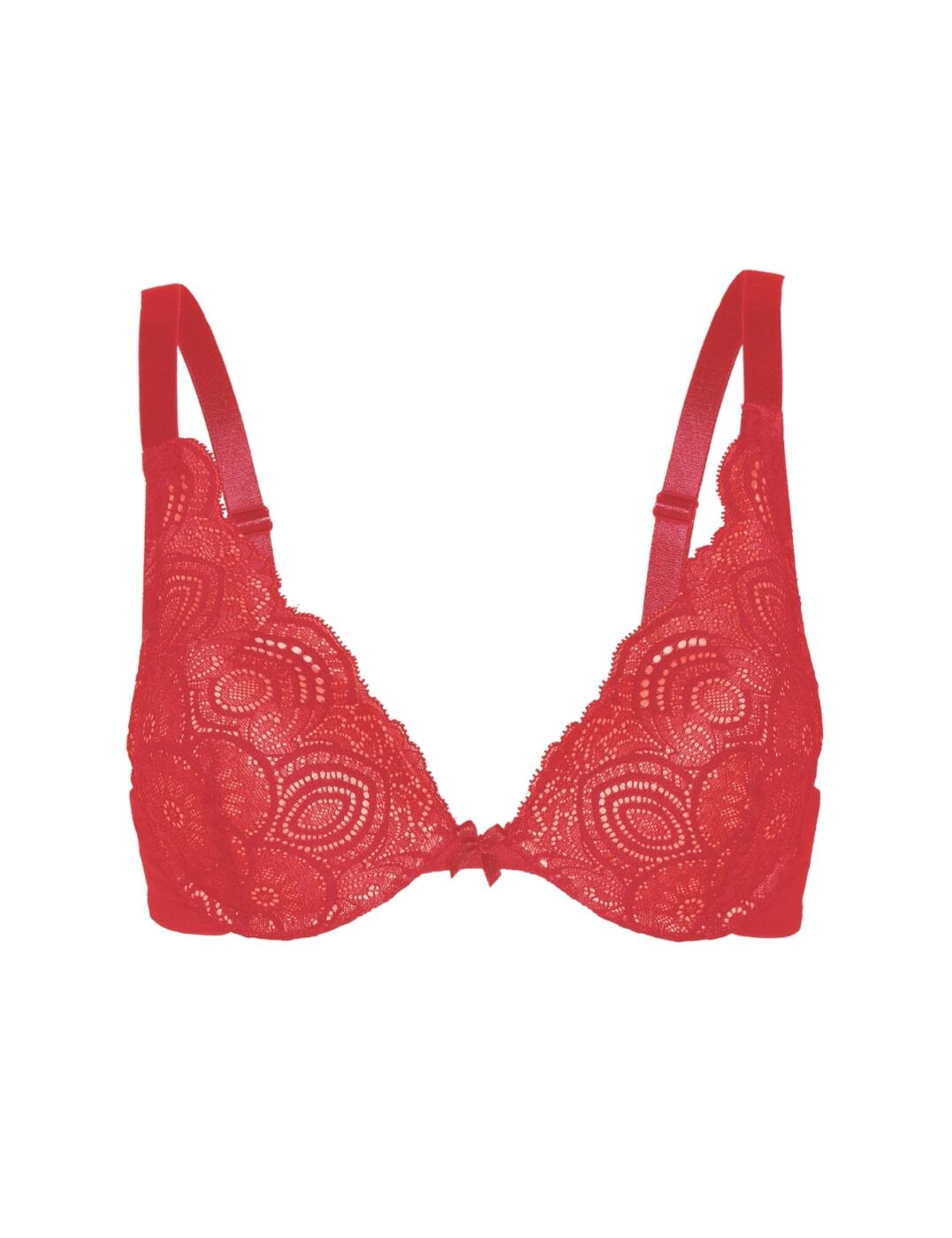 Wonderbra Refined Glamour Bra Wired Triangle Plunge Womens Lingerie W0BHP - Picture 8 of 17