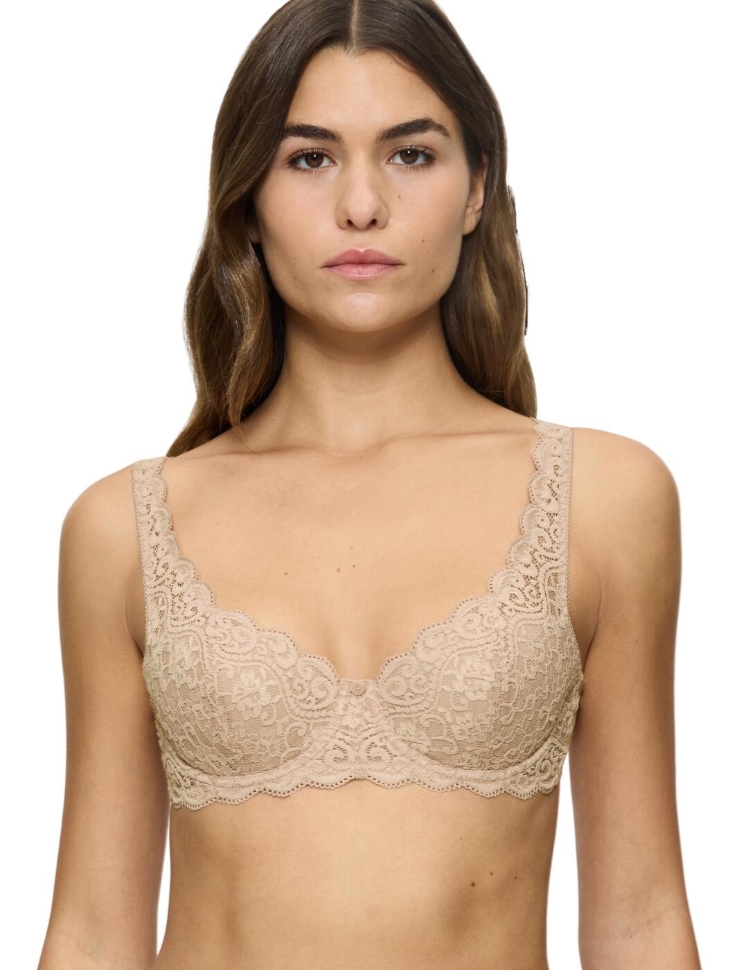 Sujetador Triumph Amourette medio acolchado balcón con aros sujetadores de encaje para mujer 10209584 - Imagen 8 de 19