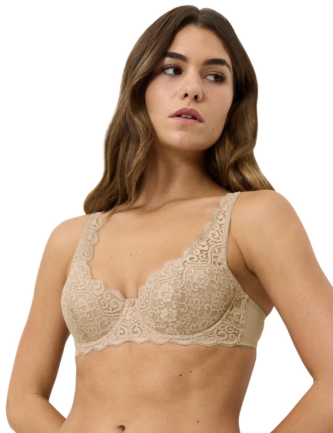 Sujetador Triumph Amourette medio acolchado balcón con aros sujetadores de encaje para mujer 10209584 - Imagen 10 de 19