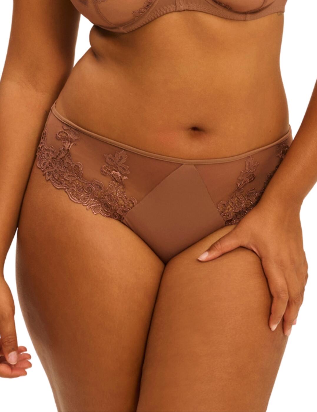 Simone Perele Saga Brief Embroidered Mid Rise Womens Luxury Knickers 15C720 - Picture 21 of 32