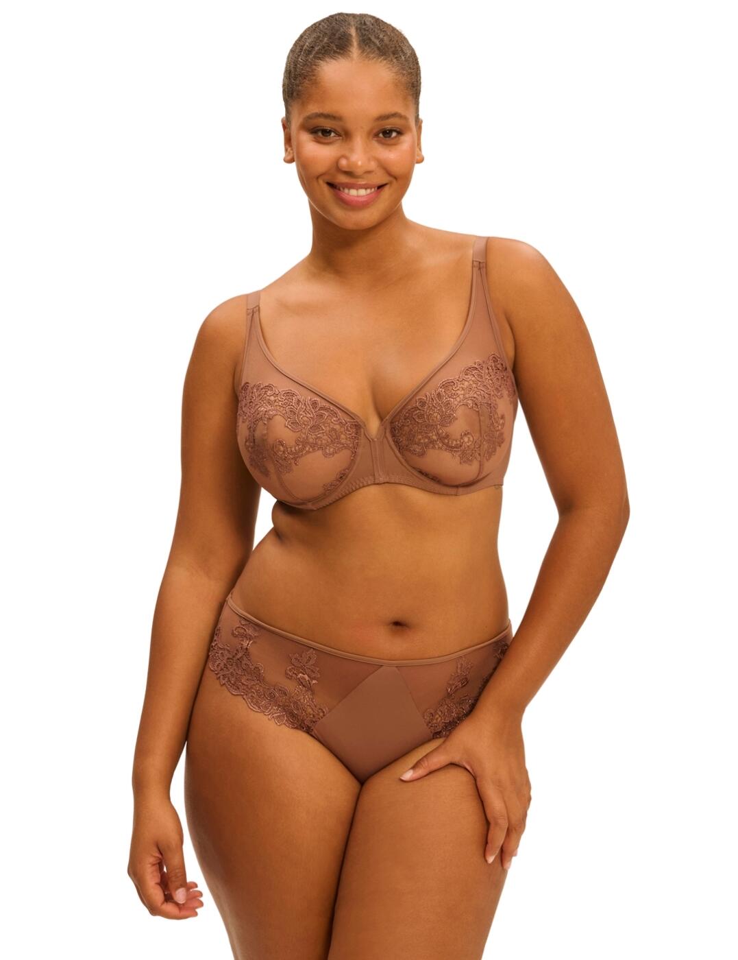 Simone Perele Saga Brief Embroidered Mid Rise Womens Luxury Knickers 15C720 - Picture 28 of 32