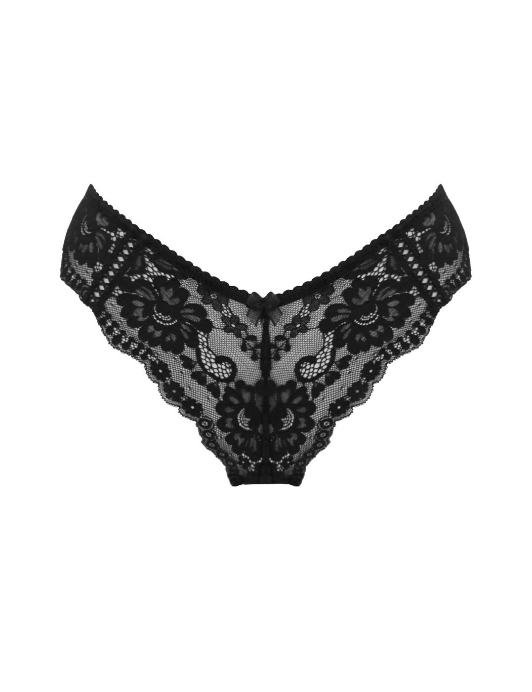 Pour Moi Fleur Brief Cheeky V Shape Low Rise Elegant Lace Womens Knickers 25905 - Picture 4 of 28