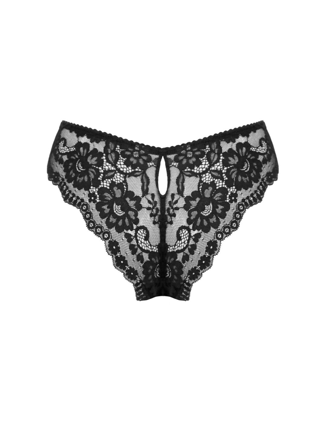 Pour Moi Fleur Brief Cheeky V Shape Low Rise Elegant Lace Womens Knickers 25905 - Picture 5 of 28