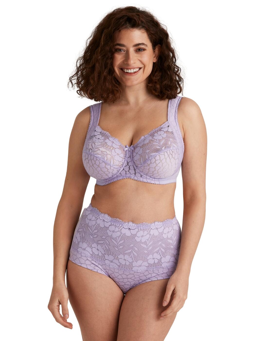 Miss Mary of Sweden Jacquard & Lace Panty Girdle Supportive Womens Knickers 4166 - Picture 9 of 11