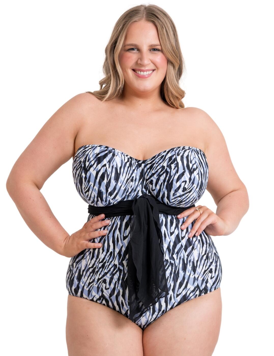 Curvy Kate Wrapsody Swimsuit Multiway Bandeau Wired Womens Swimwear CS005600 - Picture 34 of 36