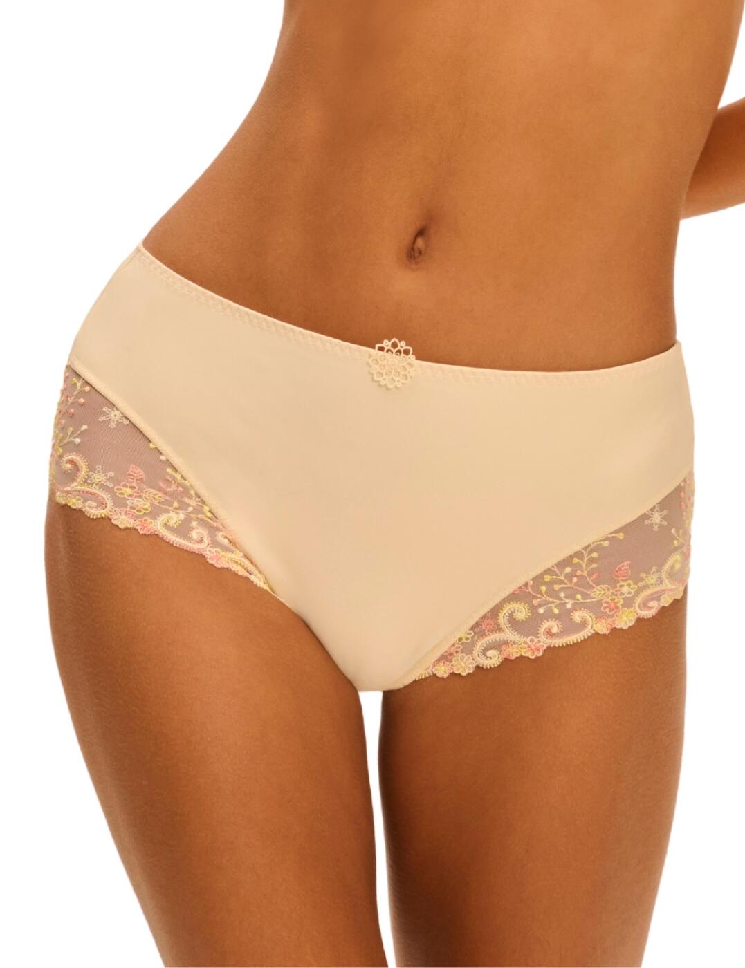 Simone Perele Delice Brief High Waisted Embroidered Luxury Knickers 12X770 - Picture 23 of 38
