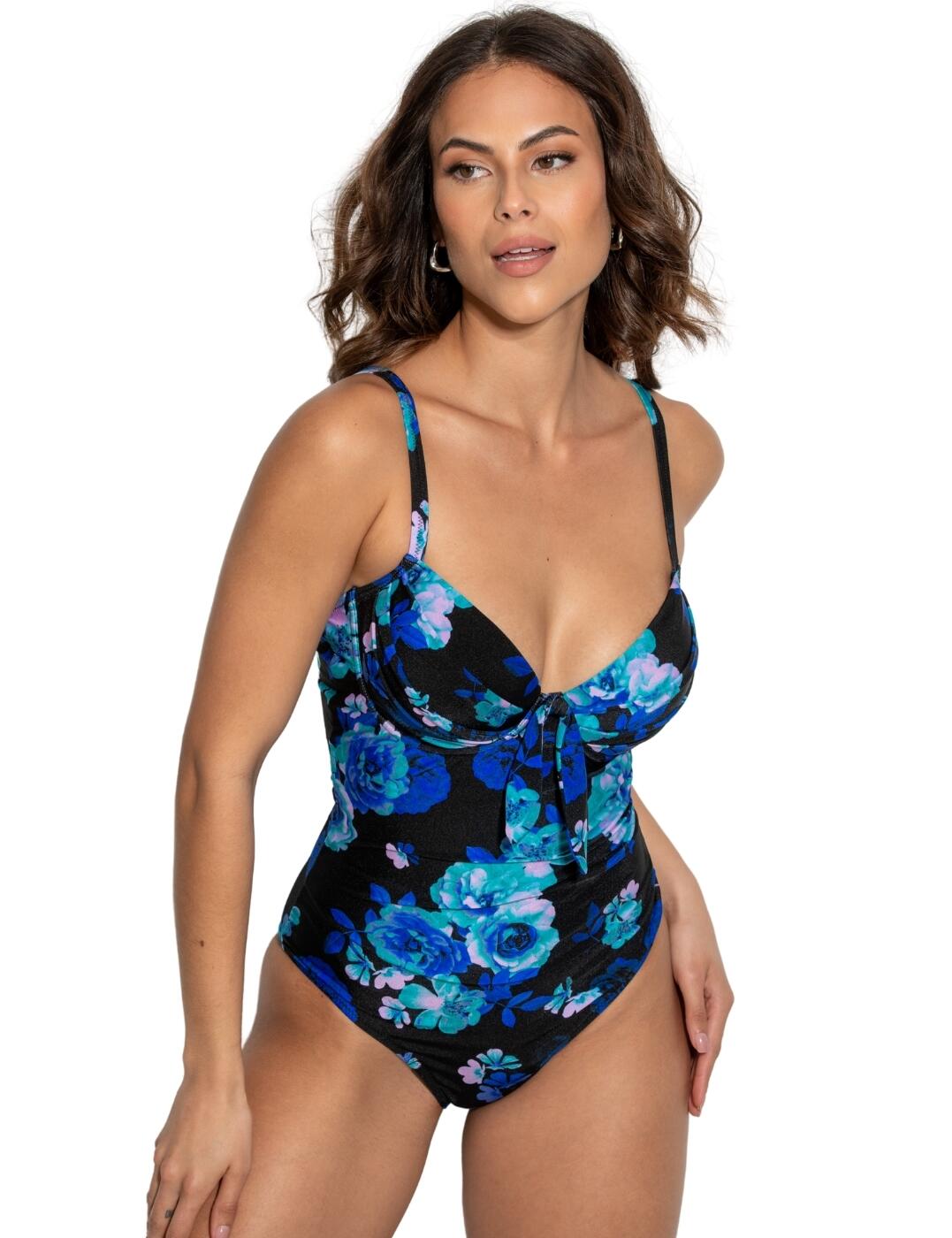 Pour Moi Portofino Swimsuit Floral Underwired Padded Womens Swimwear 29704