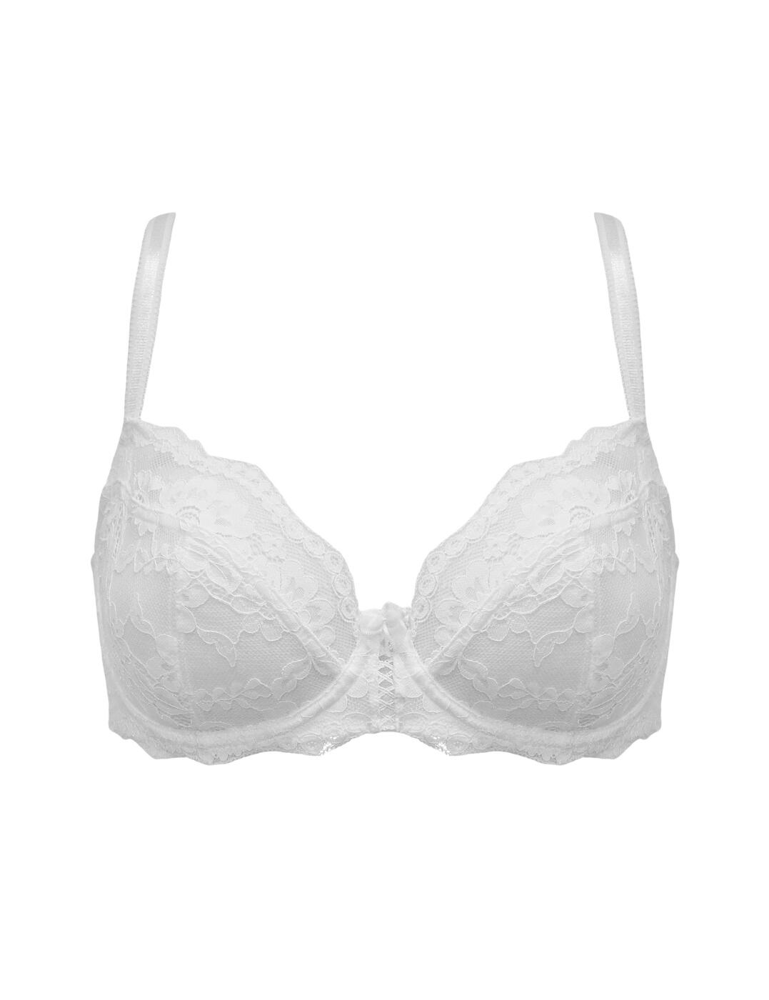 Pour Moi Fleur Bra Balcony Underwired Pretty Floral Lace Womens Lingerie 25910 - Picture 20 of 24