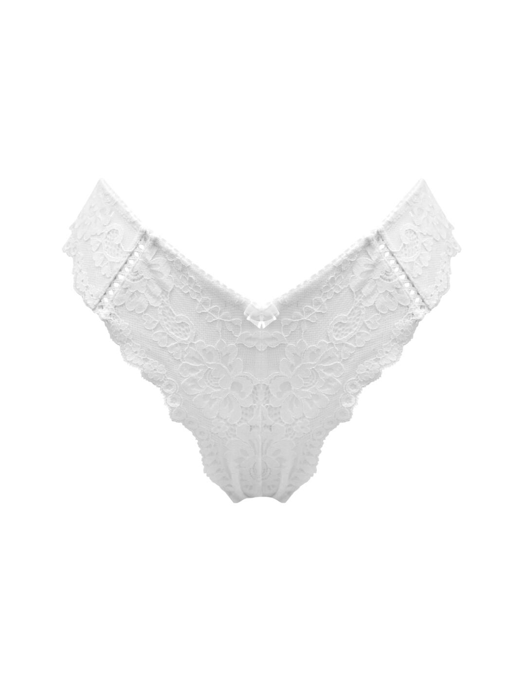 Pour Moi Fleur Brief Cheeky V Shape Low Rise Elegant Lace Womens Knickers 25905 - Picture 22 of 28