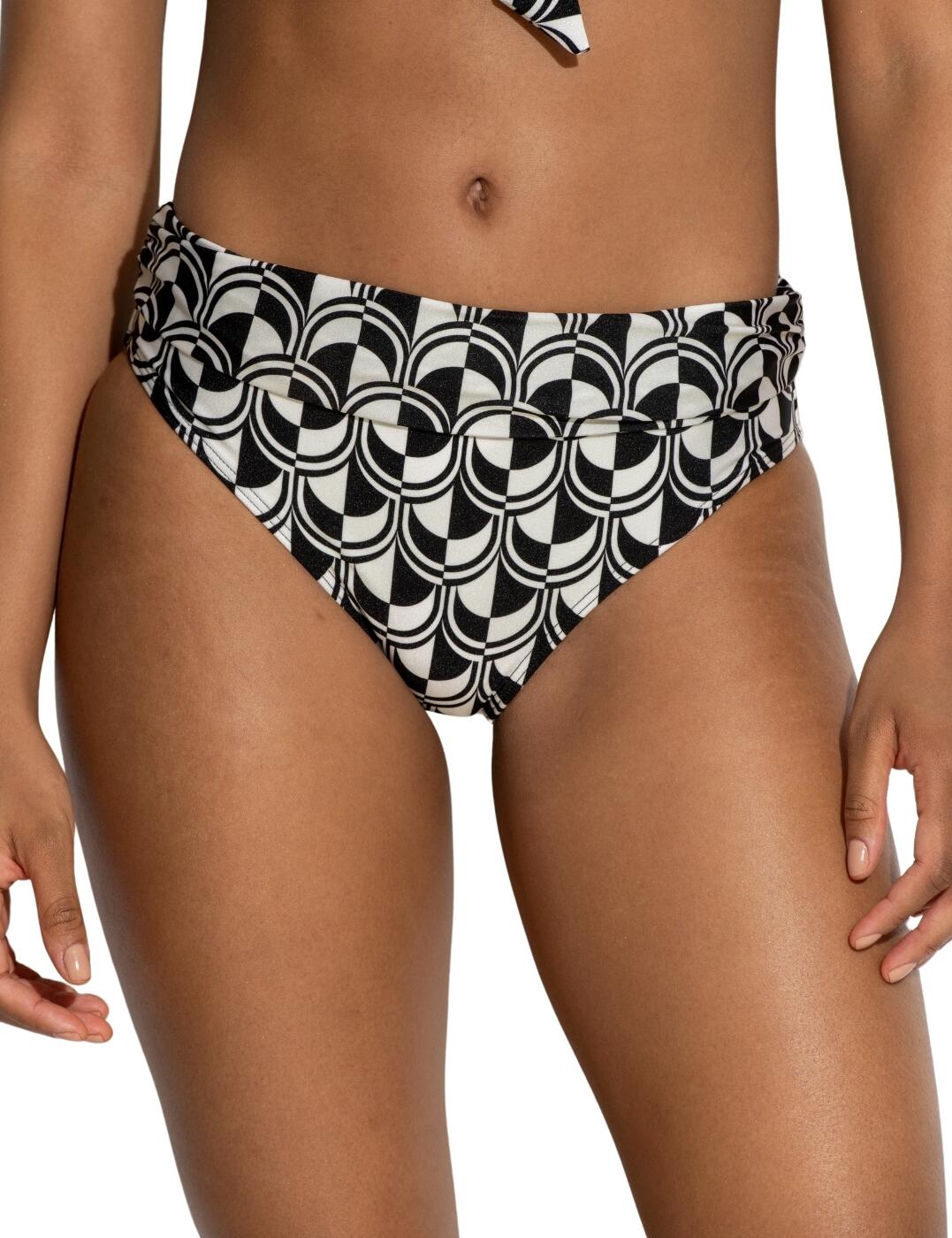 Pour Moi Casablanca Bikini Brief Bottoms Fold Over Shine Womens Swimwear 24403 - Picture 9 of 23