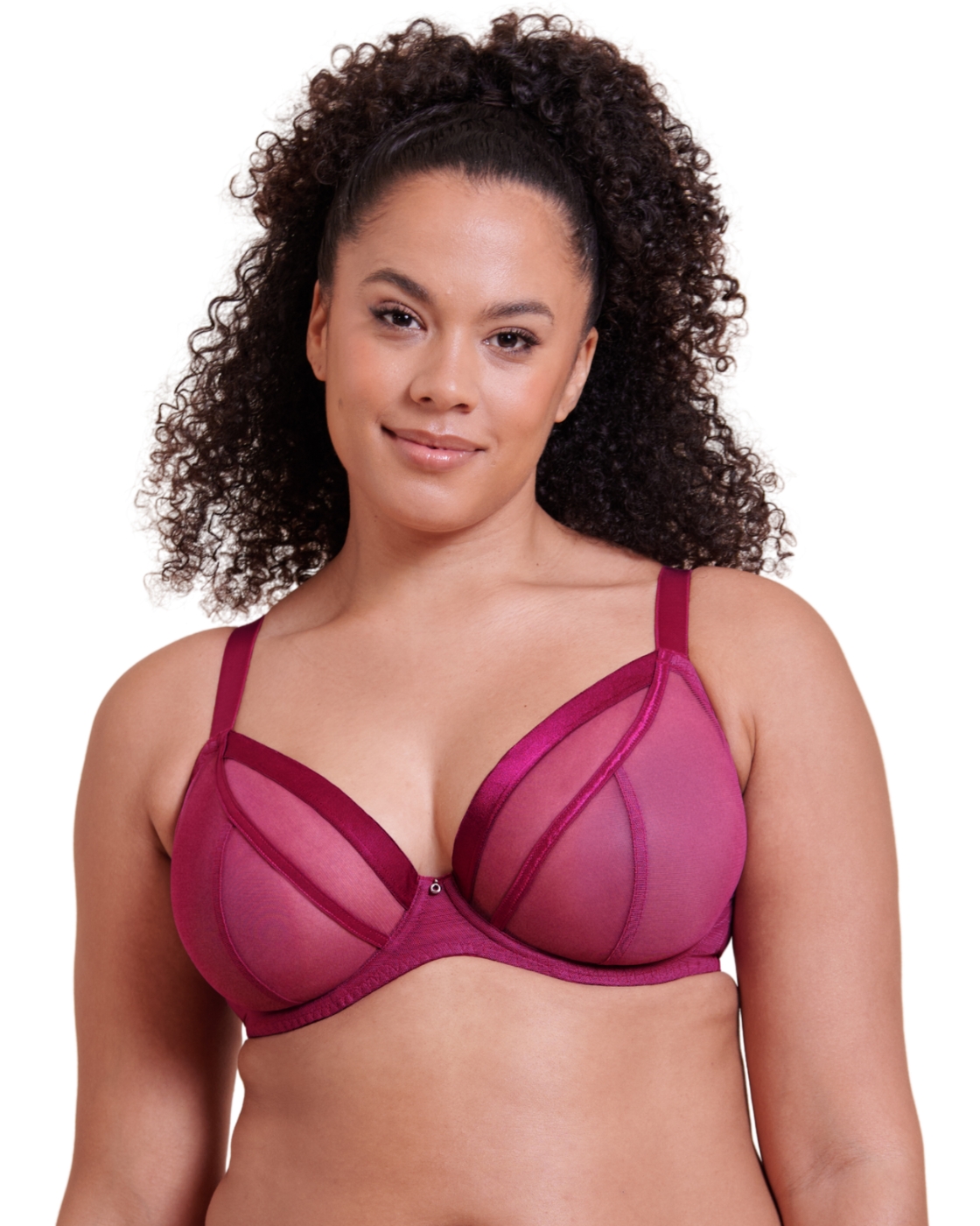 Curvy Kate Lightstyle Bra Plunge Underwired Non Padded Womens Sheer Bra CK098101