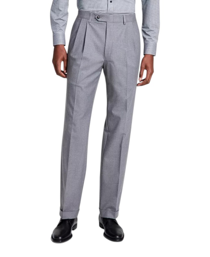 michael kors men's solid classic fit stretch dress pants Michael Kors Mens Classic fit Dress Pants 34 / 26 Black Solid Stretch
