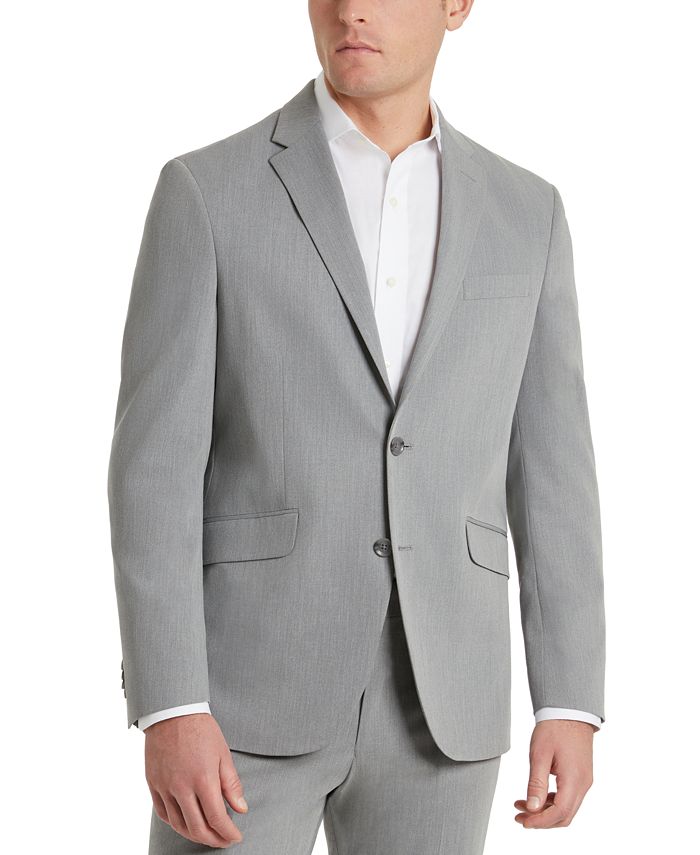 Kenneth Cole Mens Slim fit Suit Jacket Blazer 44 R Light Grey