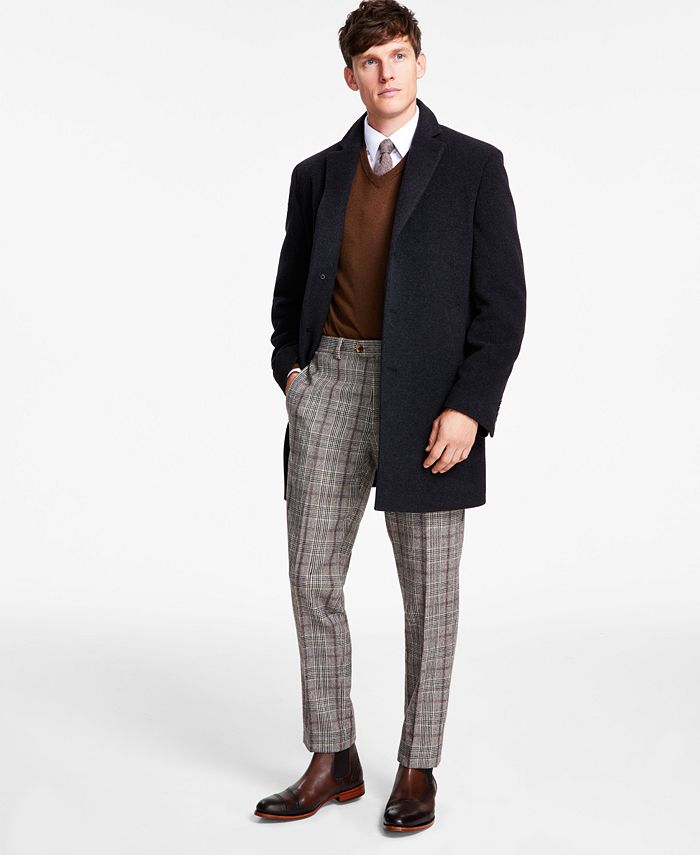 calvin klein slim fit dress topcoat Tuxedo Calvin Klein Double Breasted Blazer Dress Calvin Klein Slim Fit Wool Double-Breasted Peak Lapel