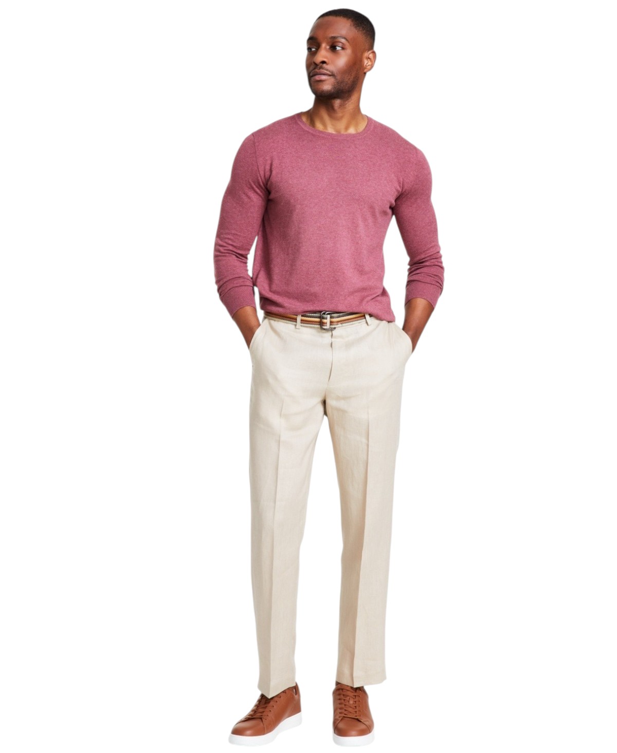 Nautica Mens Modern fit Dress Pants 30 / 30 Beige Solid Stretch | eBay