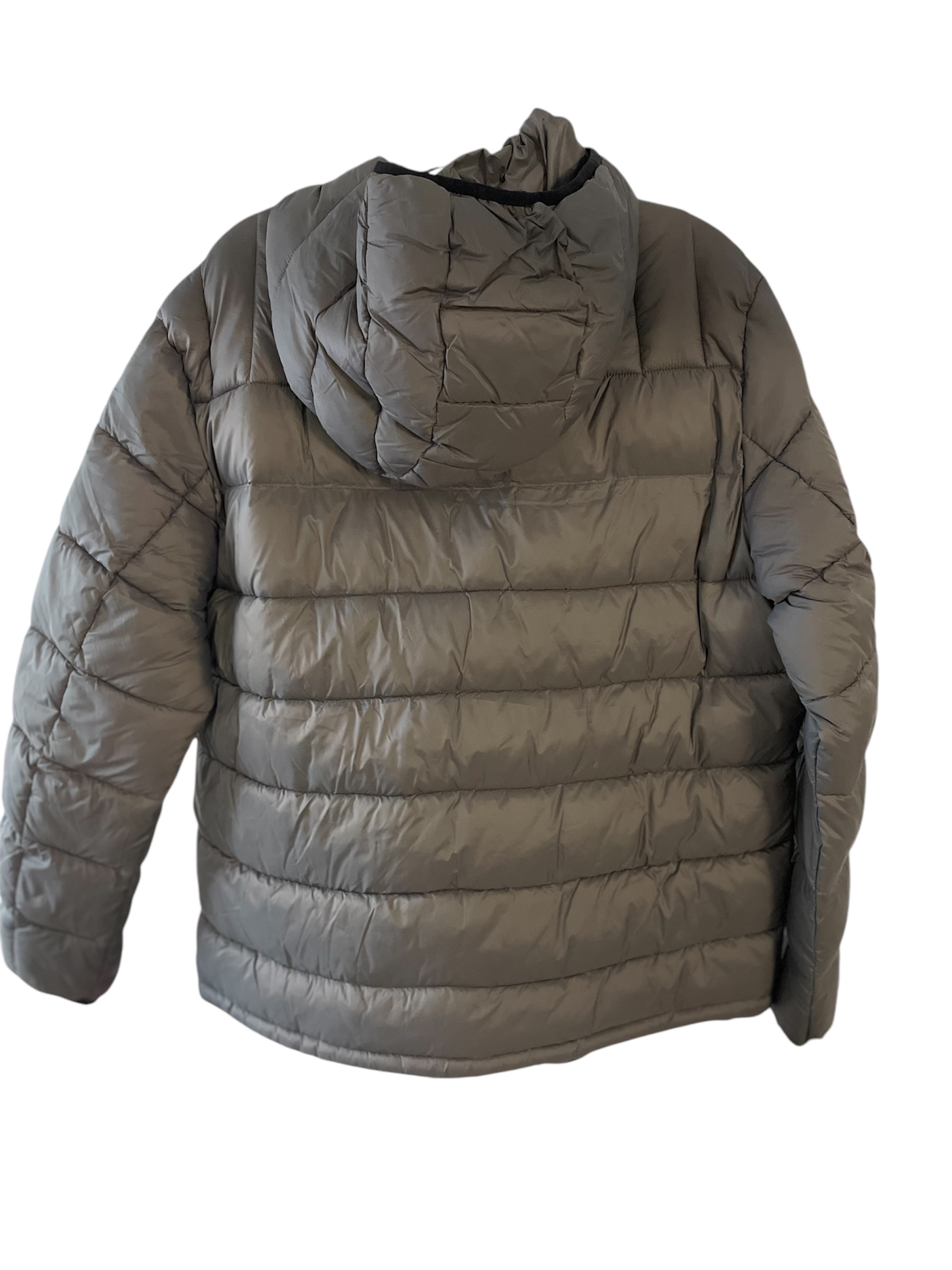 Club Room Mens Chevron Quilted Puffer Jacket Coat XXL Grey Solid