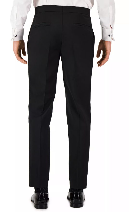 専用ページ❷ Hugo Boss Mens Modern fit Tuxedo Pants 40 / 32 Black Solid Stretch