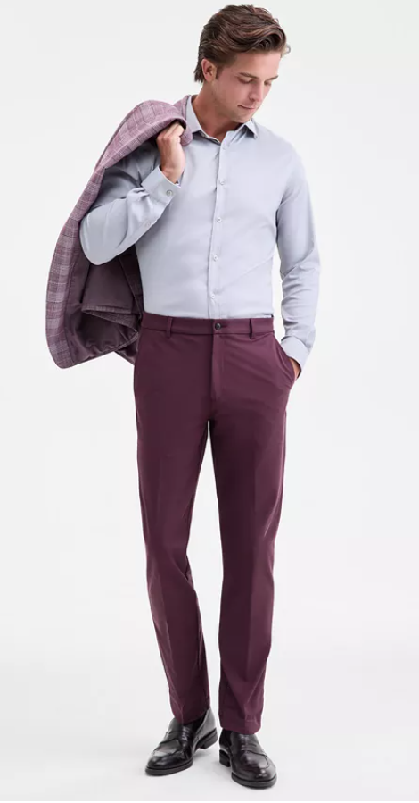 Michael Kors Mens Classic fit Dress Pants 40 / 32 Berry Red Solid Stretch | eBay Michael Kors Mens Classic fit Dress Pants 40 / 32 Berry Red Solid Stretch | eBay