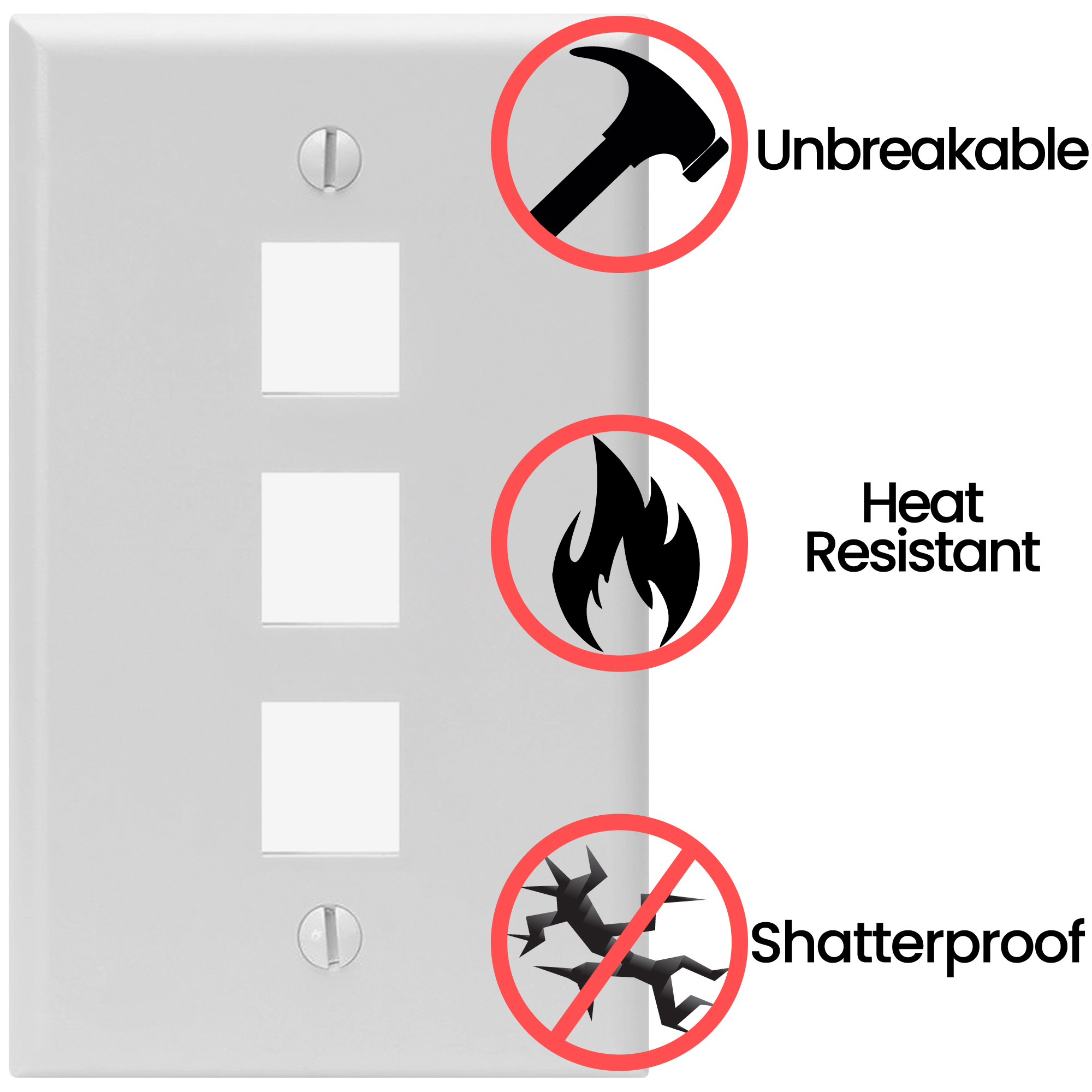 Keystone Wall Plate Jack Insert RJ45 CAT5e CAT6 White Face Plate LOT - Afbeelding 21 van 93