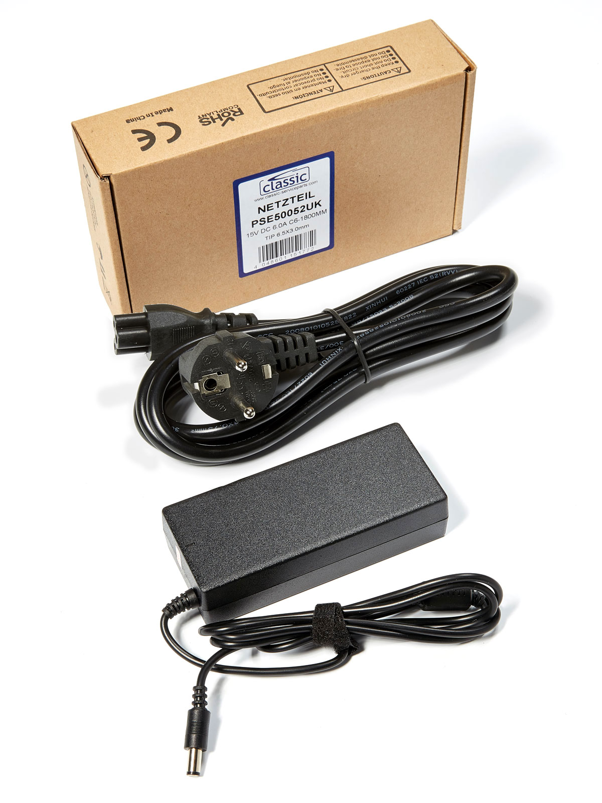 Replacement Power Supply for Toshiba QOSMIO F20-101 with EU 2 pin plug