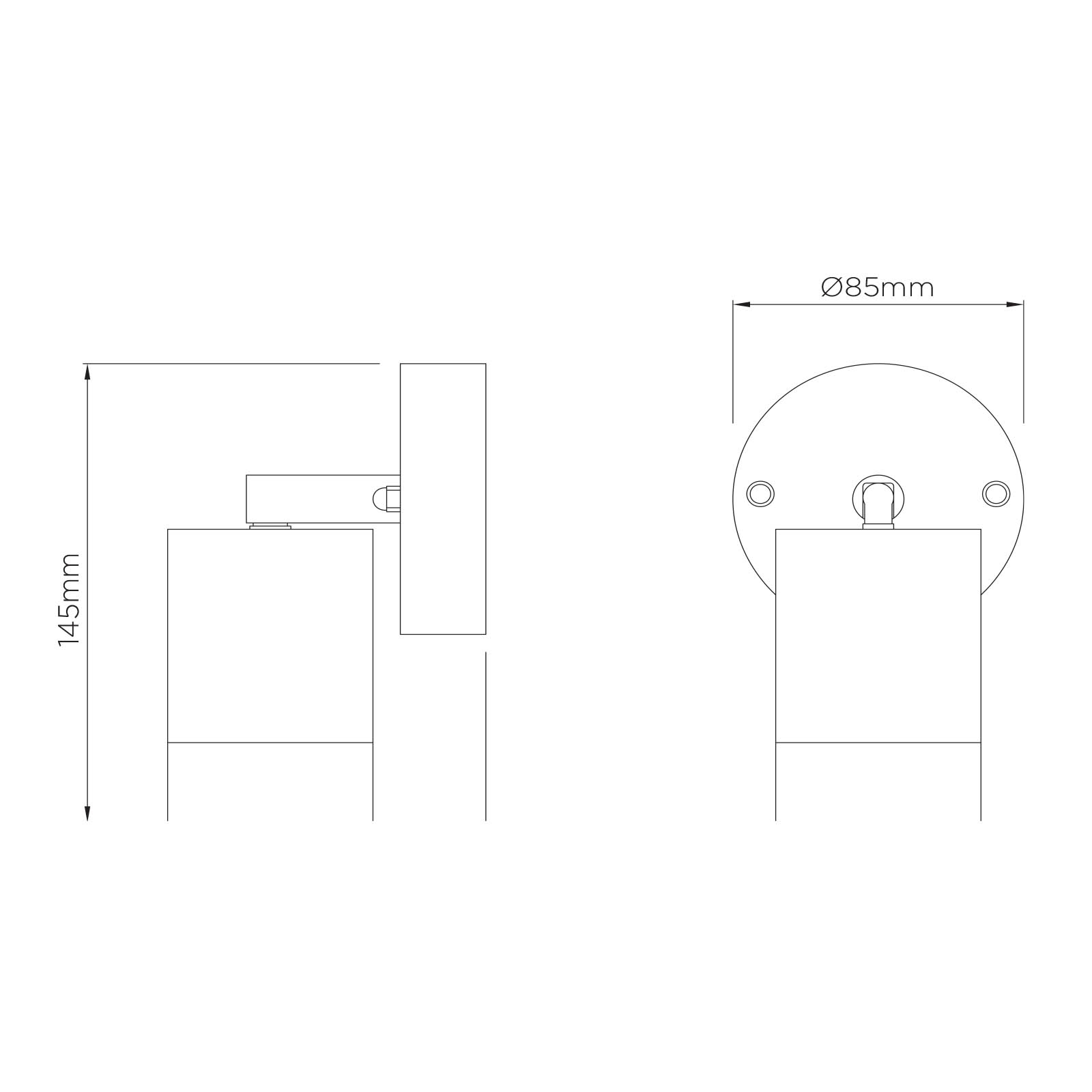 GU10 IP44 Outdoor Adjustable Wall Light 15cm - Stainless Steel/Aluminium