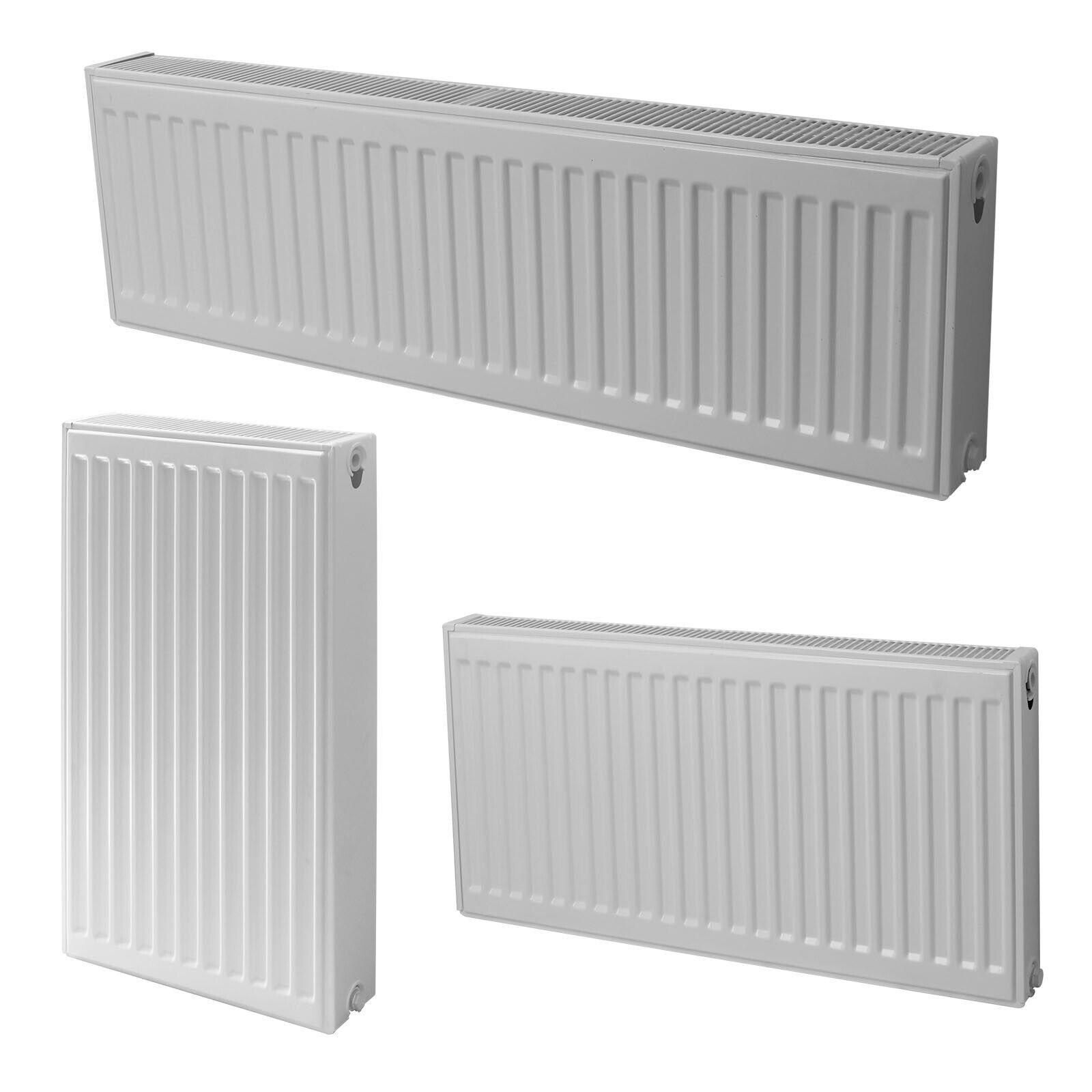 Flomasta 600mm X 700mm 2271BTU White Type 11 Convector Radiator - View #8