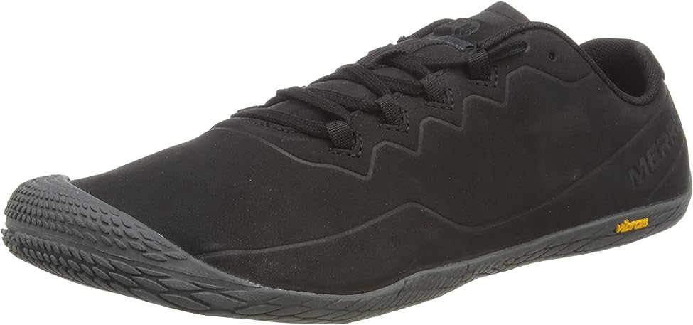 Merrell Mens Vapor Glove 3 Luna Leather Sneaker - Black - Picture 5 of 16