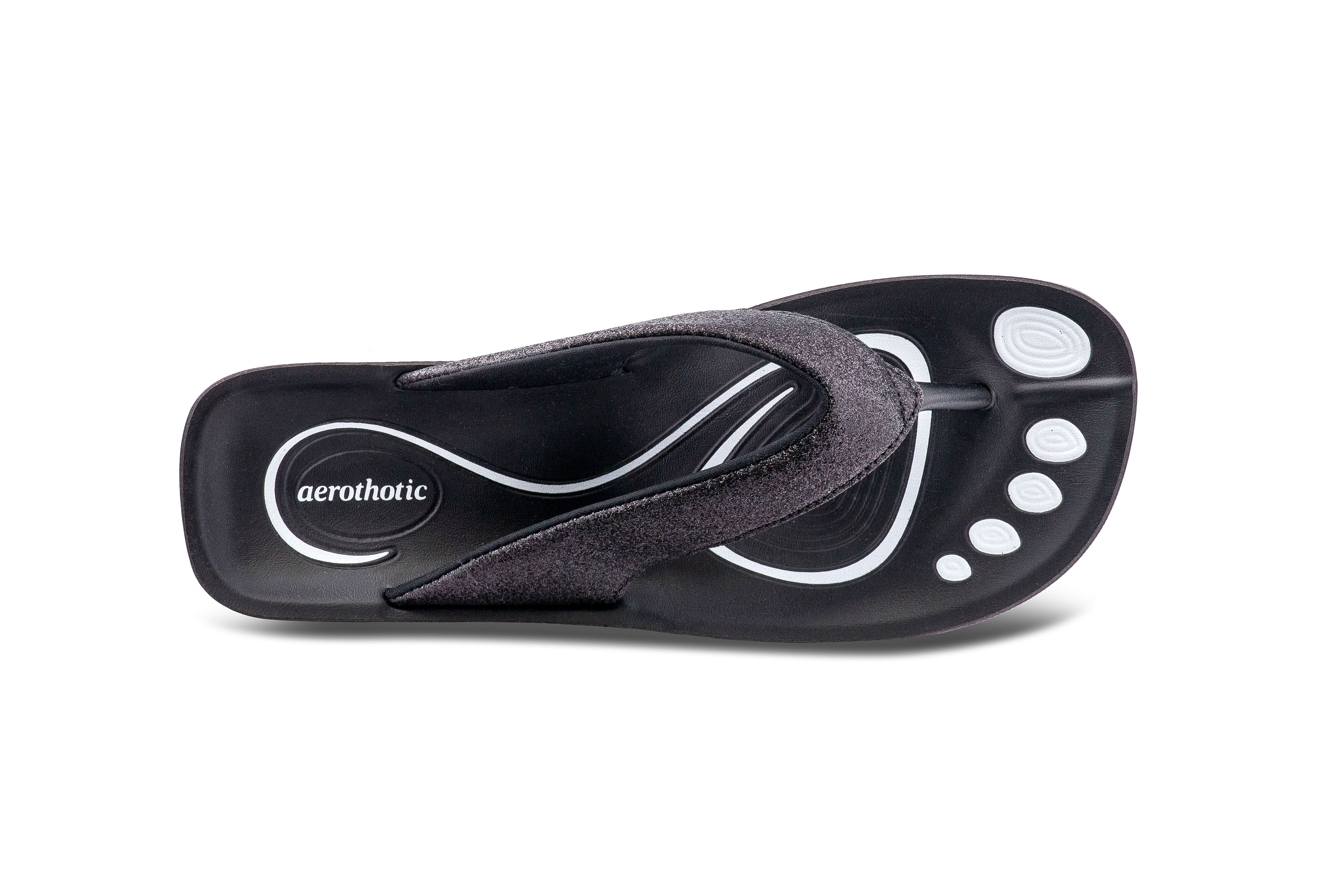 AEROTHOTIC Original Orthotic Comfort Thong Sandal Flip Flops - Crystal - Imagen 5 de 12