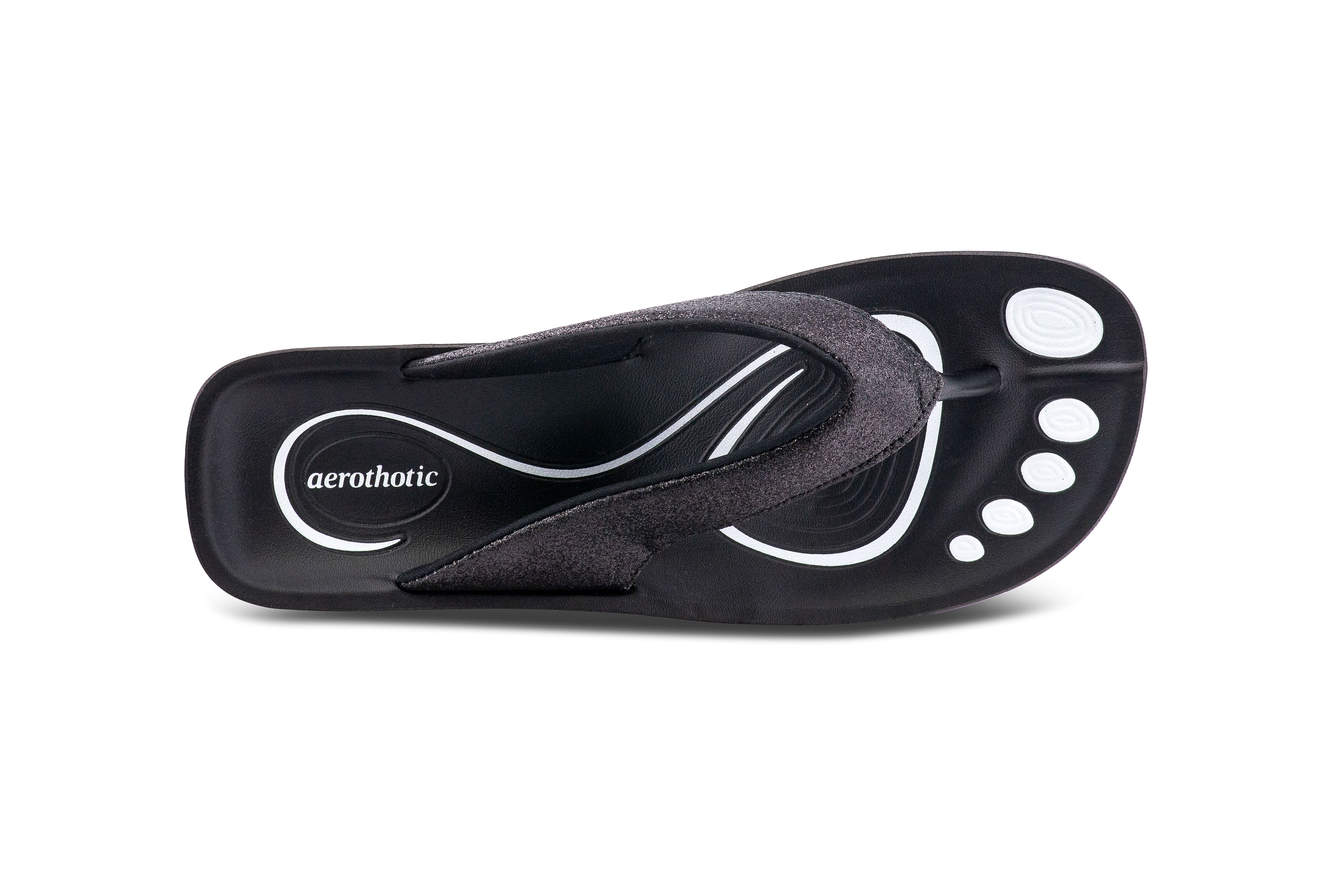AEROTHOTIC Original Orthotic Comfort Thong Sandal Flip Flops - Crystal - Imagen 11 de 12