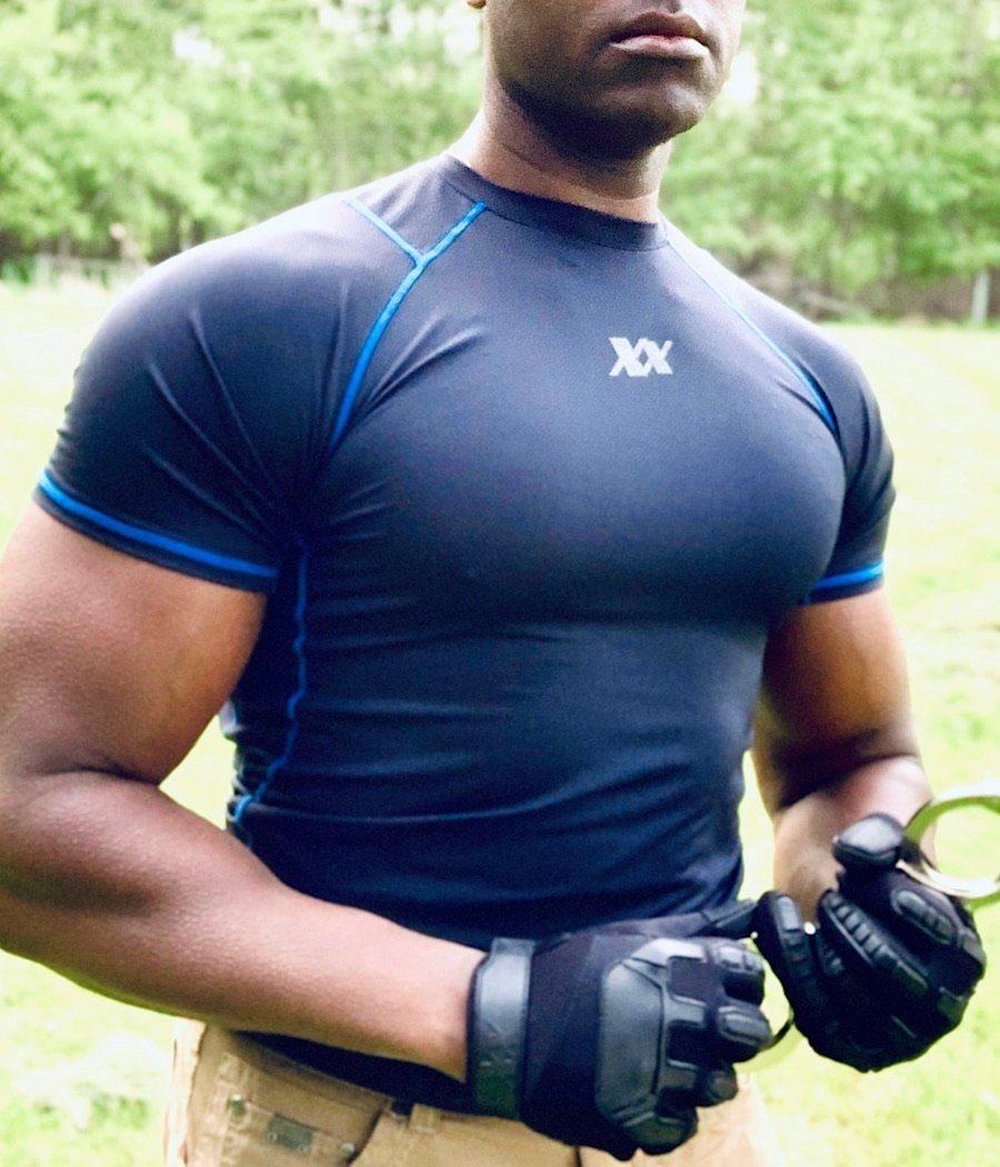 221B Tactical Maxx-Dri Silver Elite T-Shirt Compression Base Layer