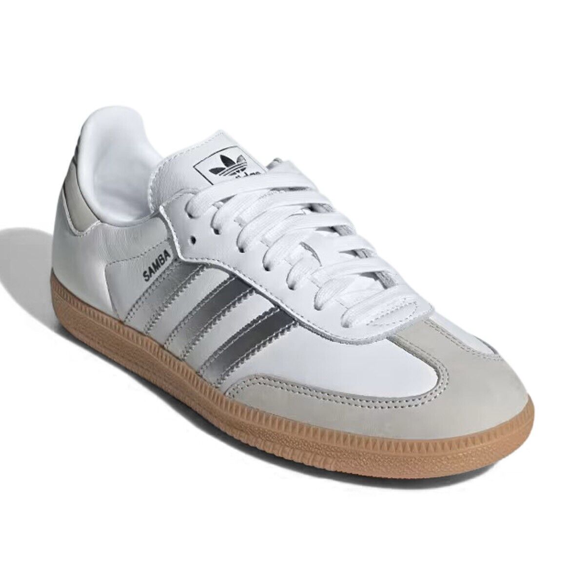 Adidas Samba Og W_White/Silver-Metallic/Grey | eBay