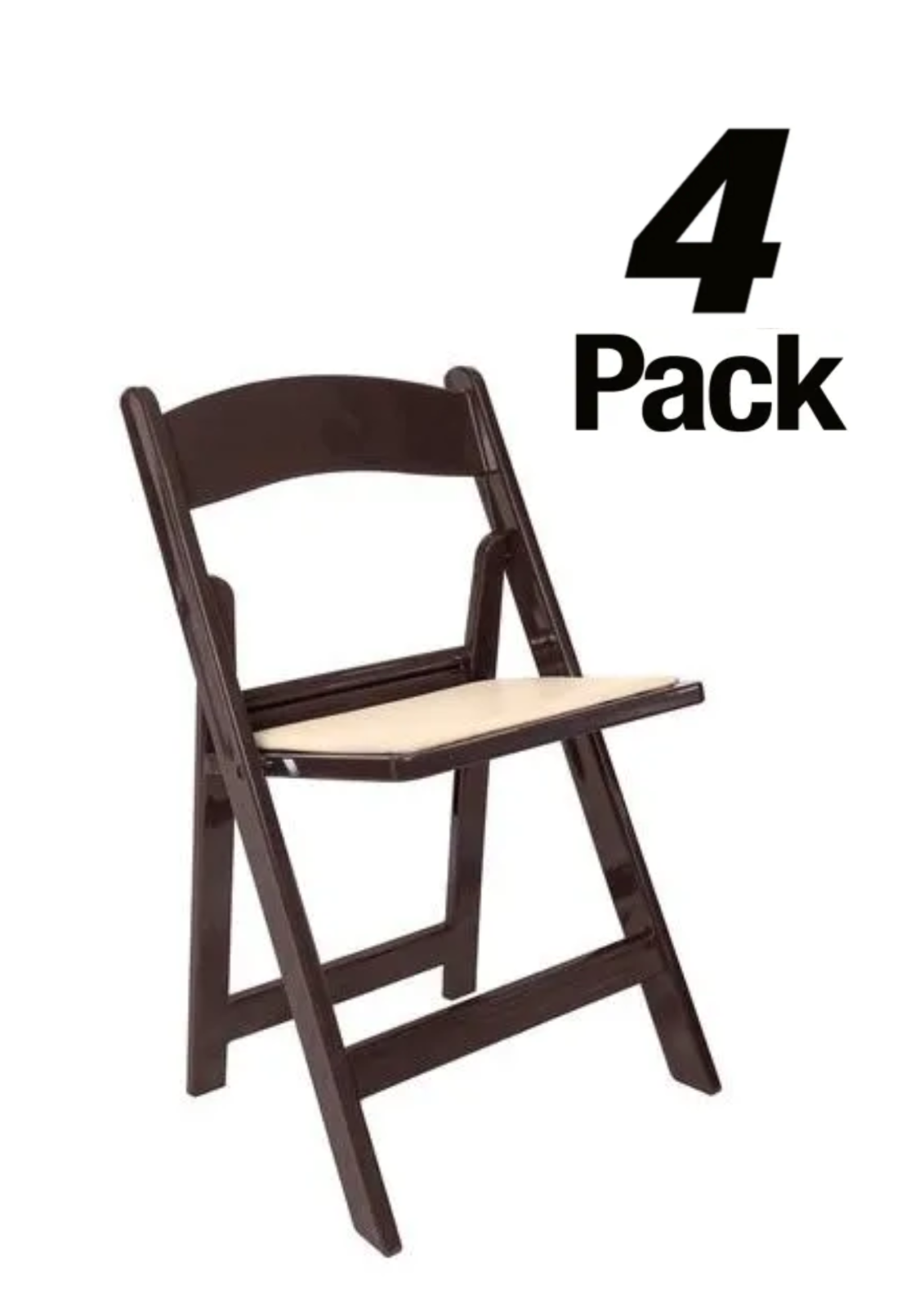 Resin Folding Chair with Cushion, 500lb Capacity, Indoor/Outdoor Use, Chivari - Picture 11 of 20