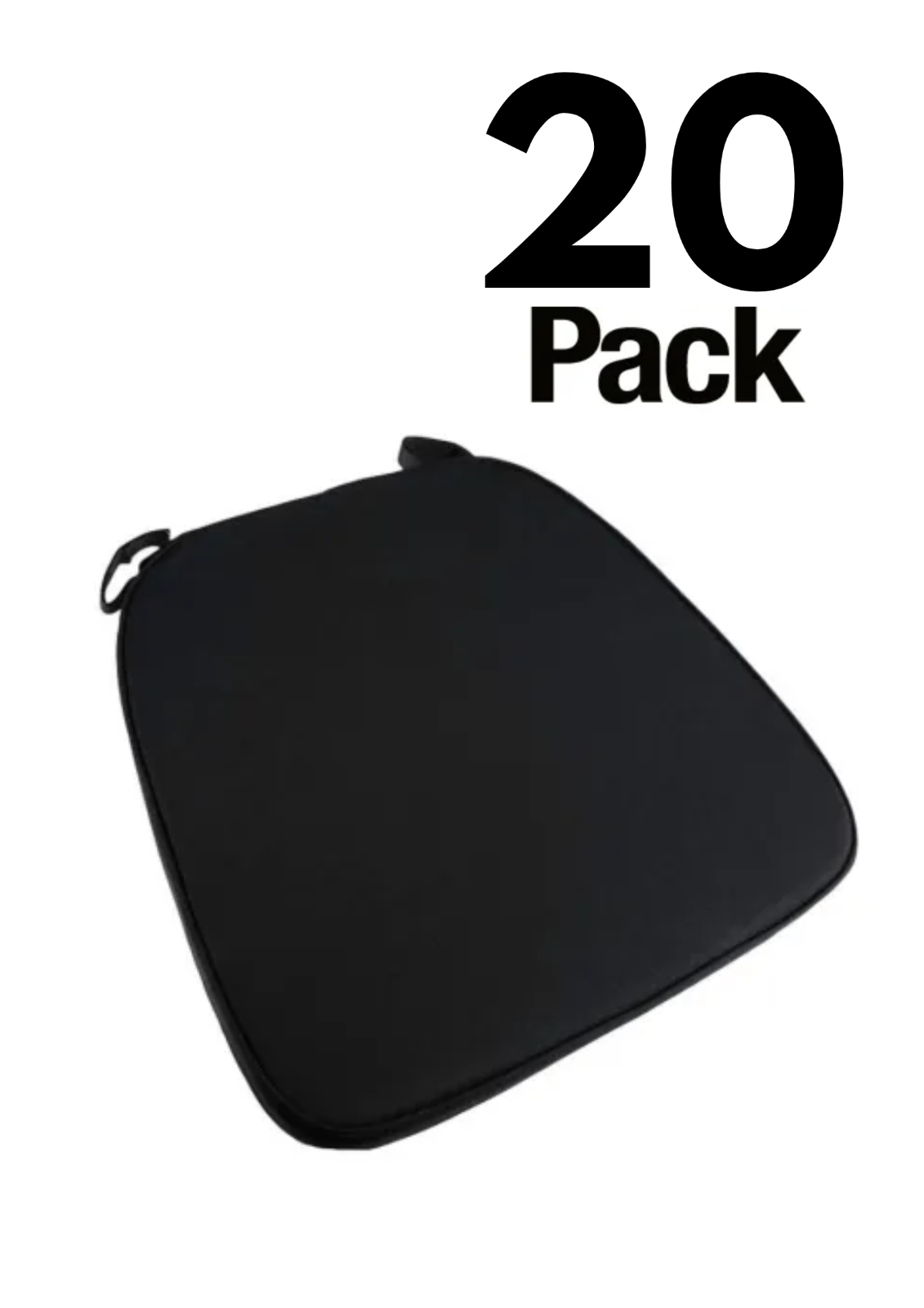 20 Pack 2" Thick Chiavari Chair Pad, Seat Cushion with Hook and Loop Straps - Picture 13 of 62
