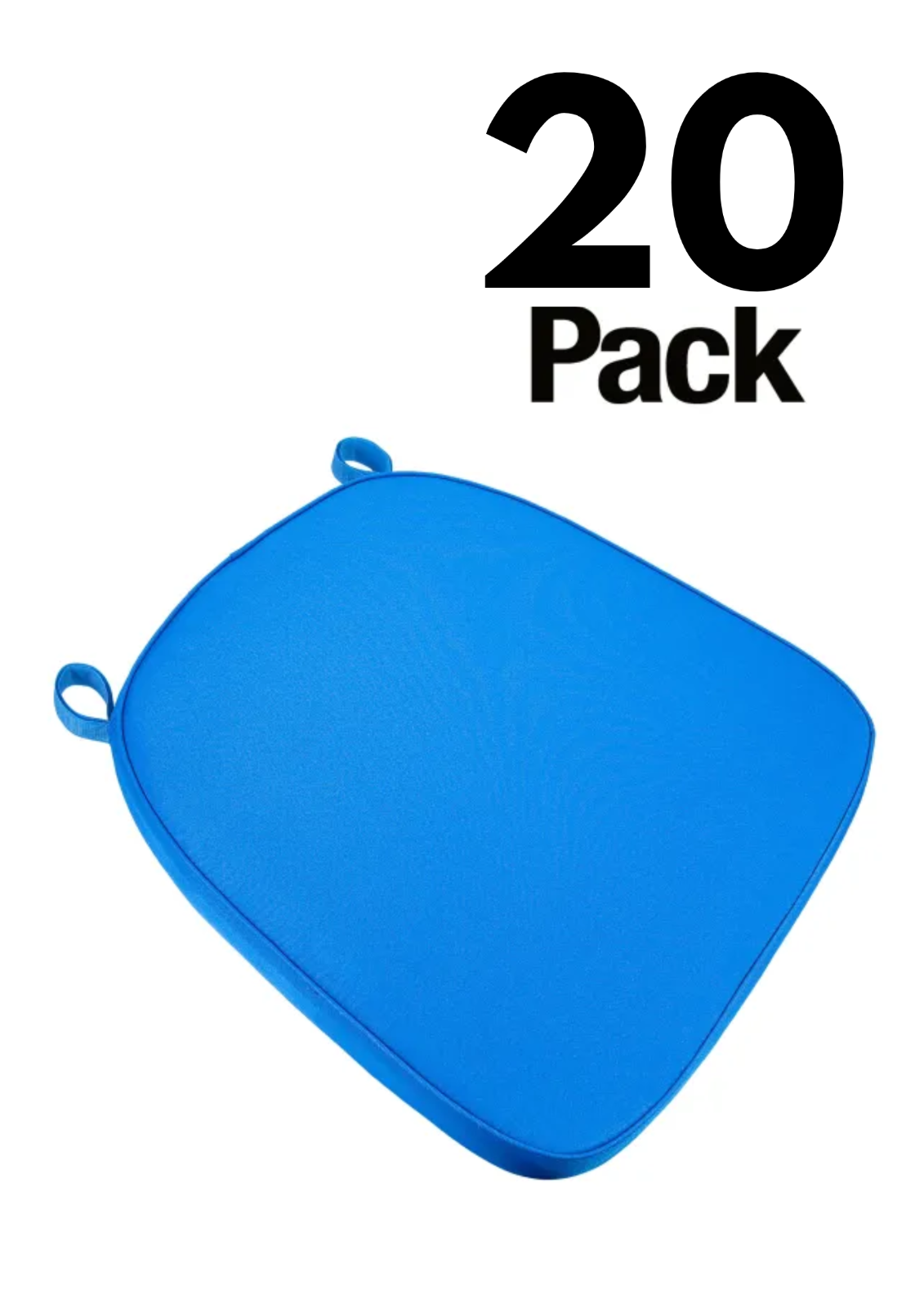 20 Pack 2" Thick Chiavari Chair Pad, Seat Cushion with Hook and Loop Straps - Picture 16 of 62