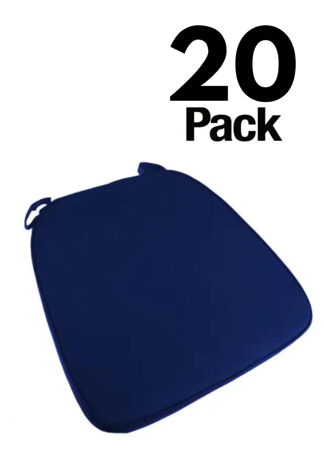 20 Pack 2" Thick Chiavari Chair Pad, Seat Cushion with Hook and Loop Straps - Picture 51 of 62